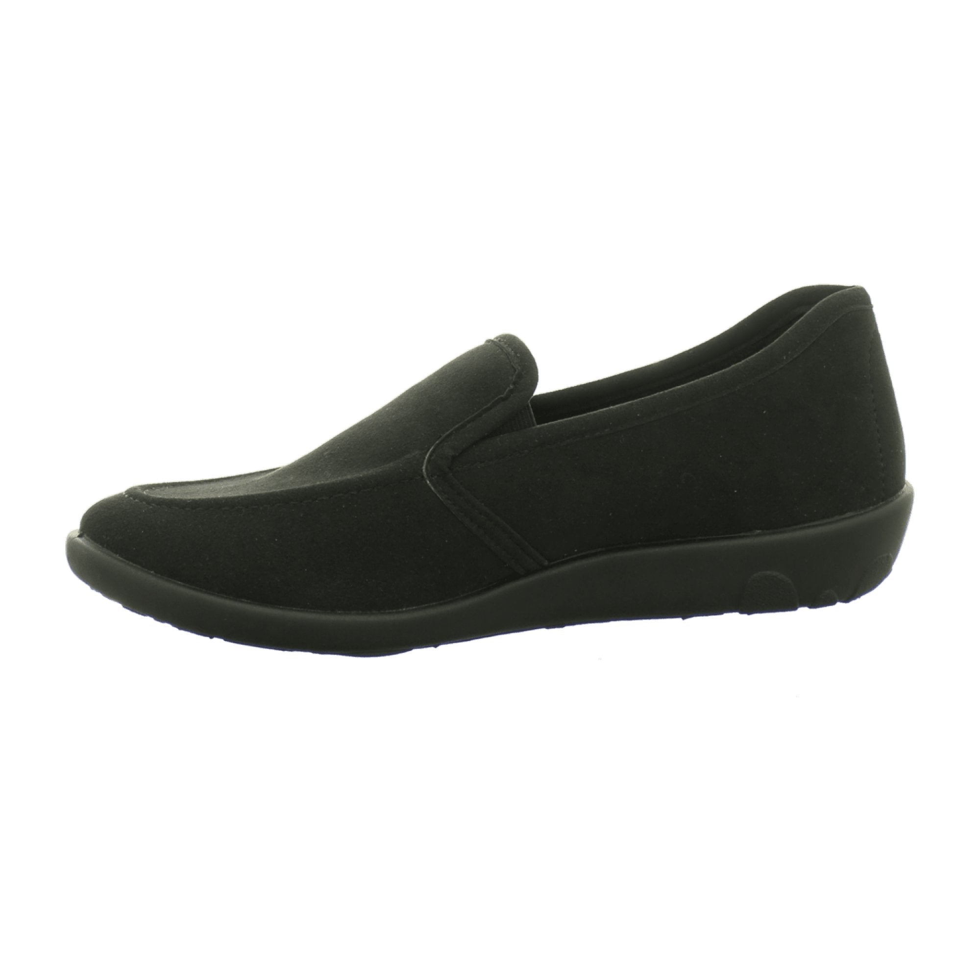 Rohde Ballerup Women's Black Shoes, Flat Heel, Round Toe, Lace-Up, Textile Material