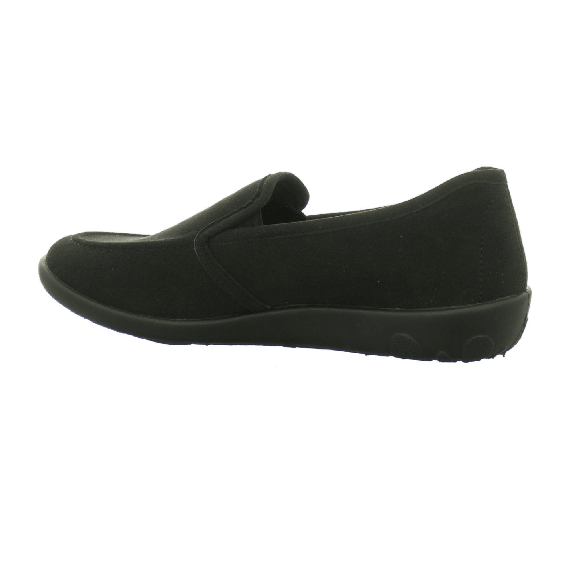 Rohde Ballerup Women's Black Shoes, Flat Heel, Round Toe, Lace-Up, Textile Material