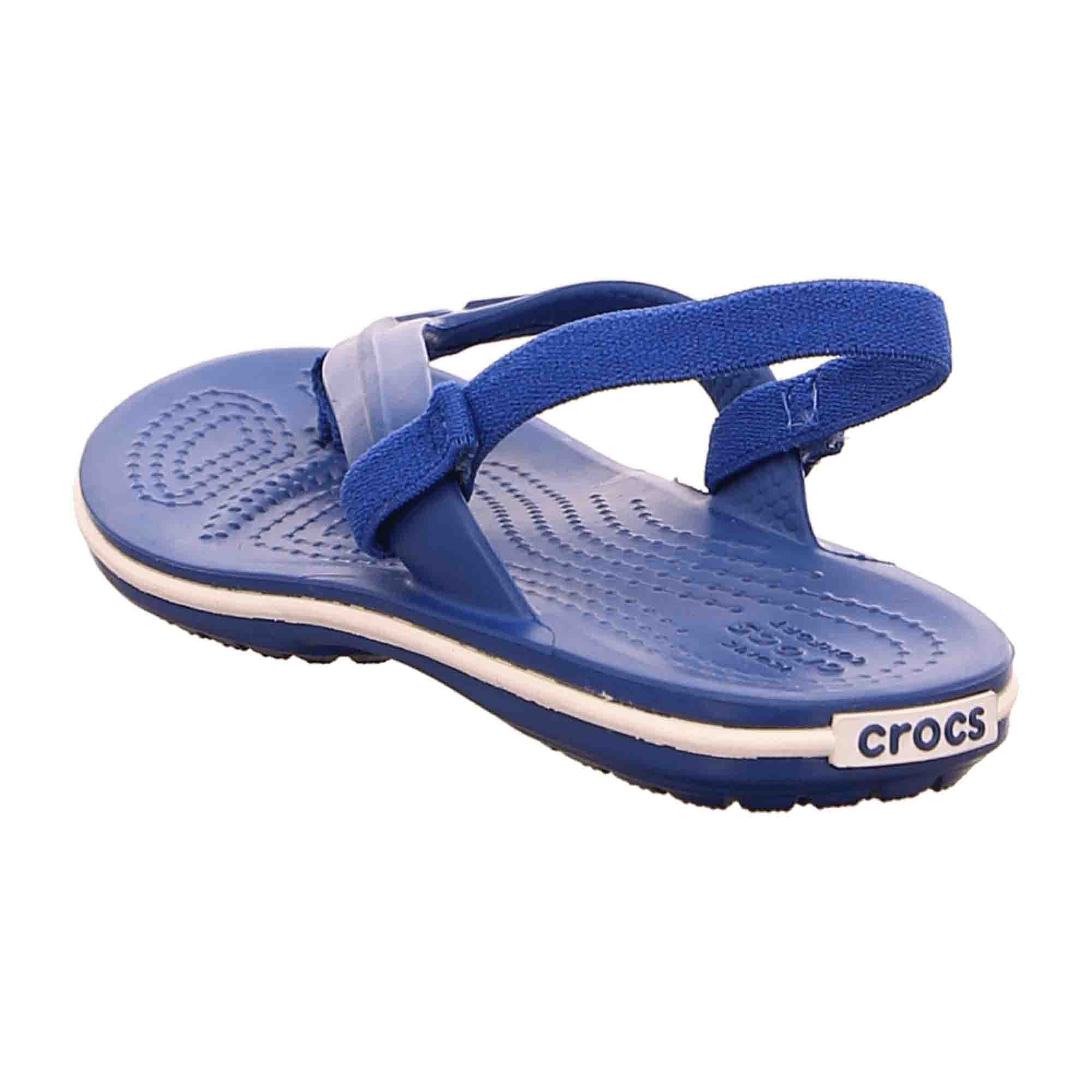 CROCS Crocband Strap Flip K Kids Sandals, Blue - Comfort & Style