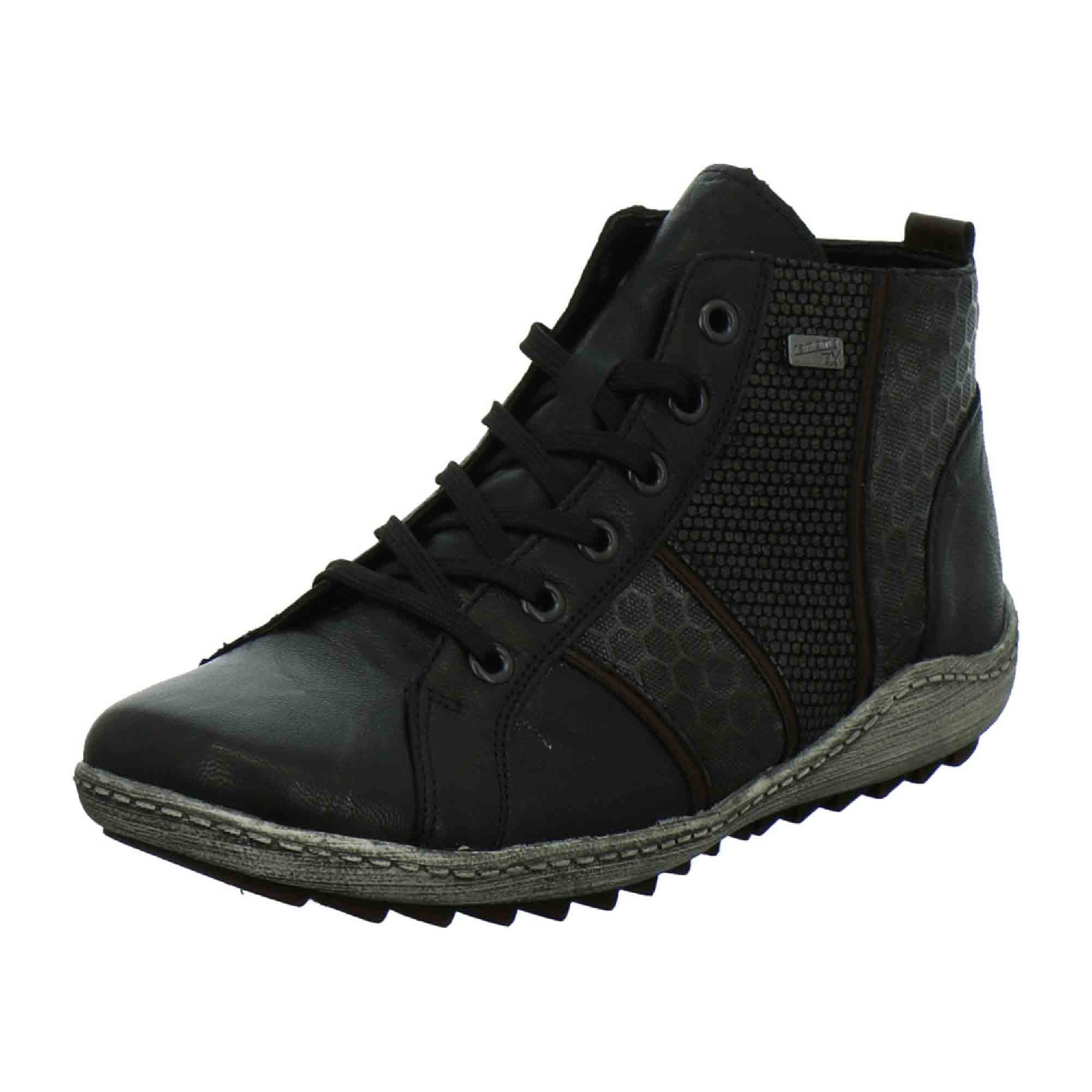 Remonte Comfortable Women's Black Ankle Boots with Wedge Heel