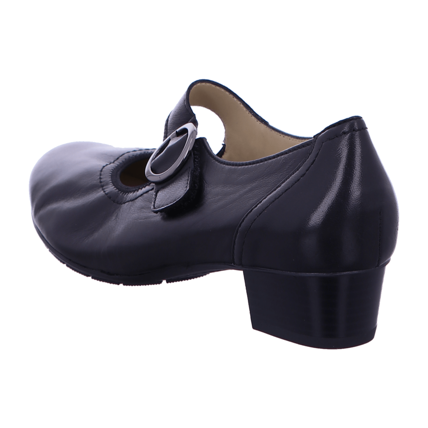 ARA NANCY Women's Pumps Smooth Leather Pull-On Style Round Toe Black