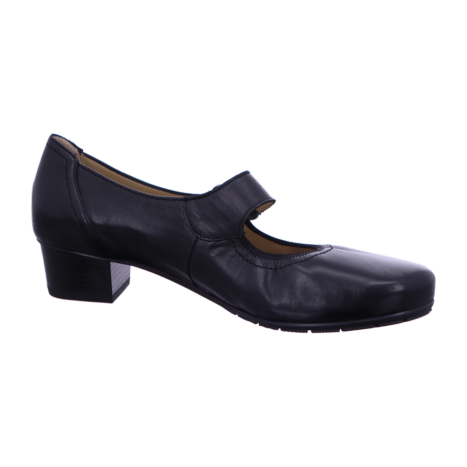 ARA NANCY Women's Pumps Smooth Leather Pull-On Style Round Toe Black