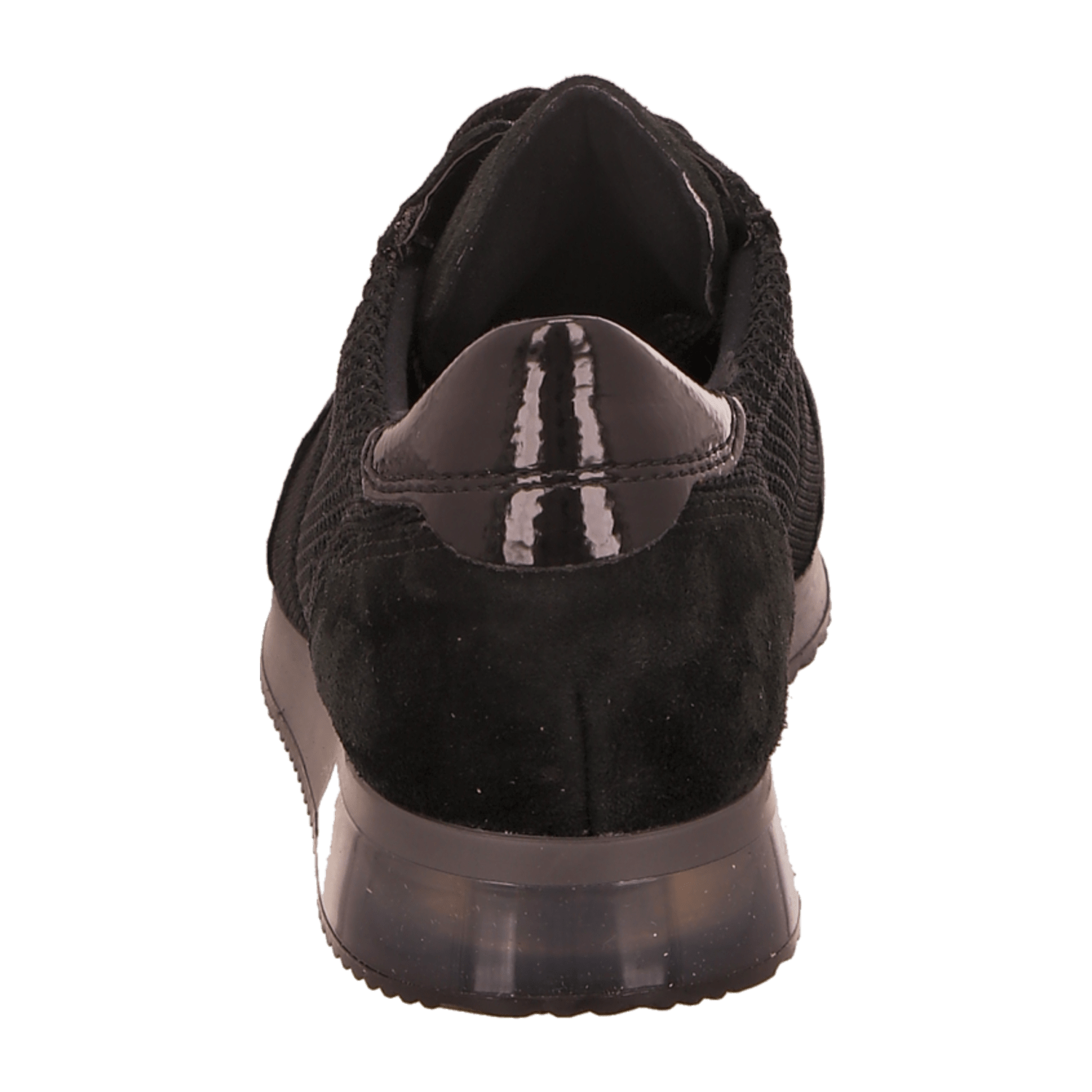 ARA Women's Sneakers Black Textile Lace-Up Cold Weather Insulated Open Toe