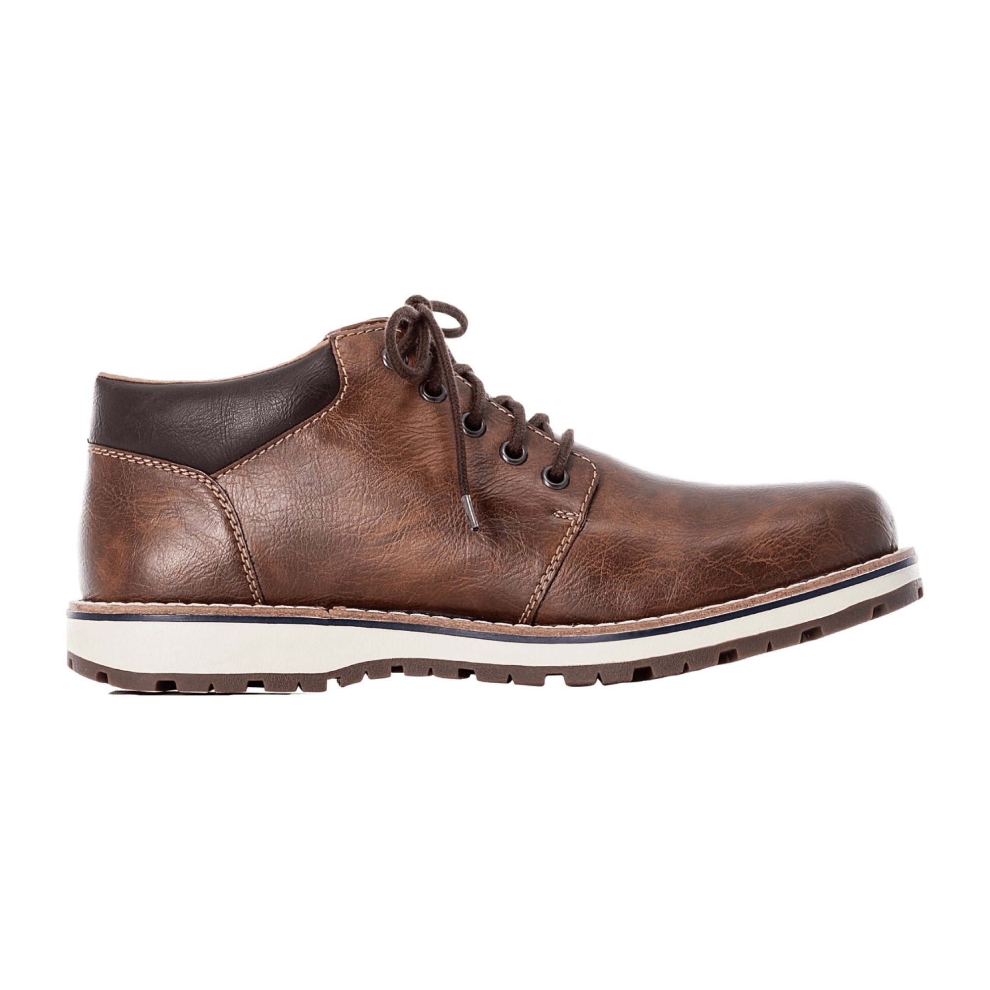 Rieker Men's Brown Lace-Up Shoes Comfortable Stylish Durable with RiekerTex Technology