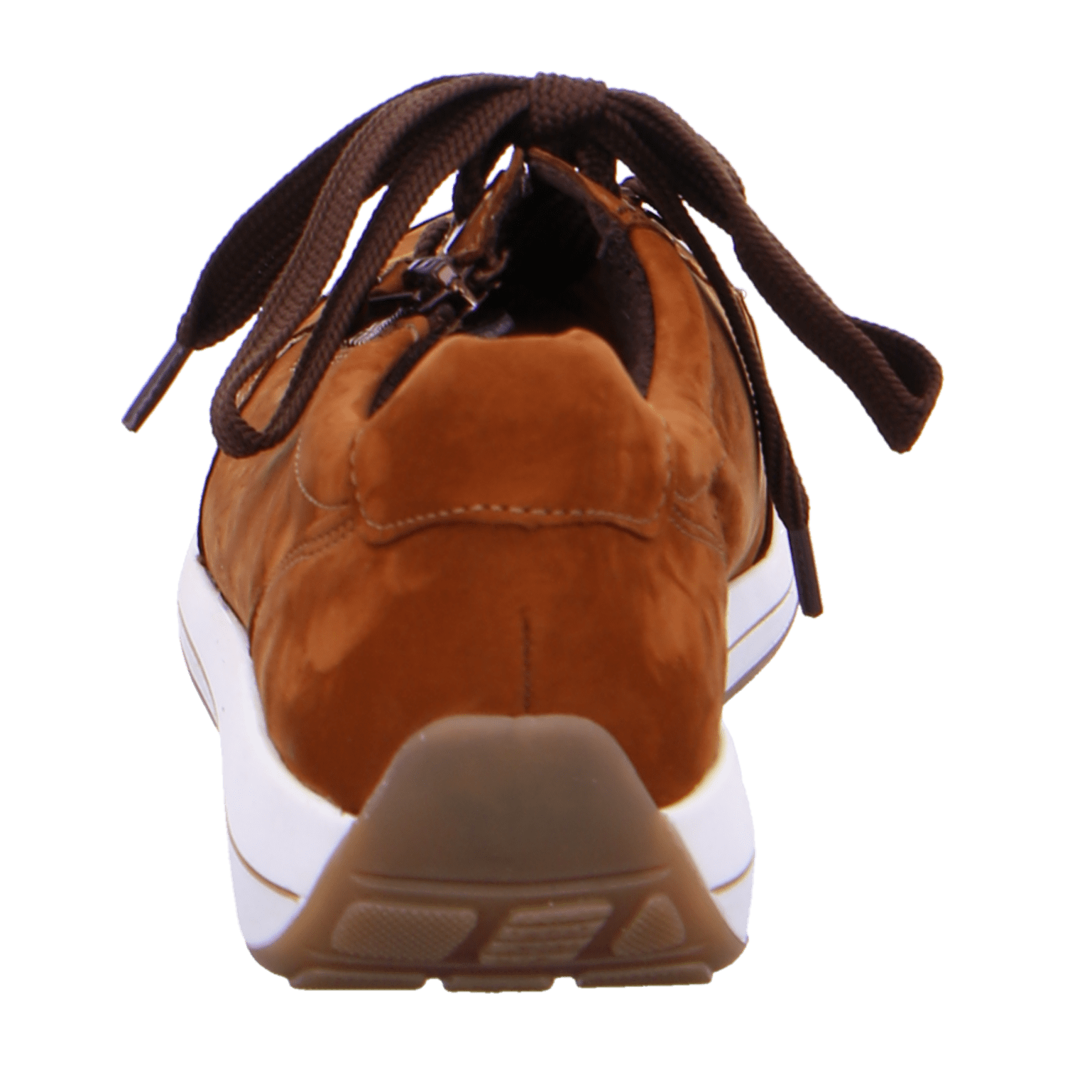 ARA Women's Brown Suede Lace-Up Sneakers with Closed Toe