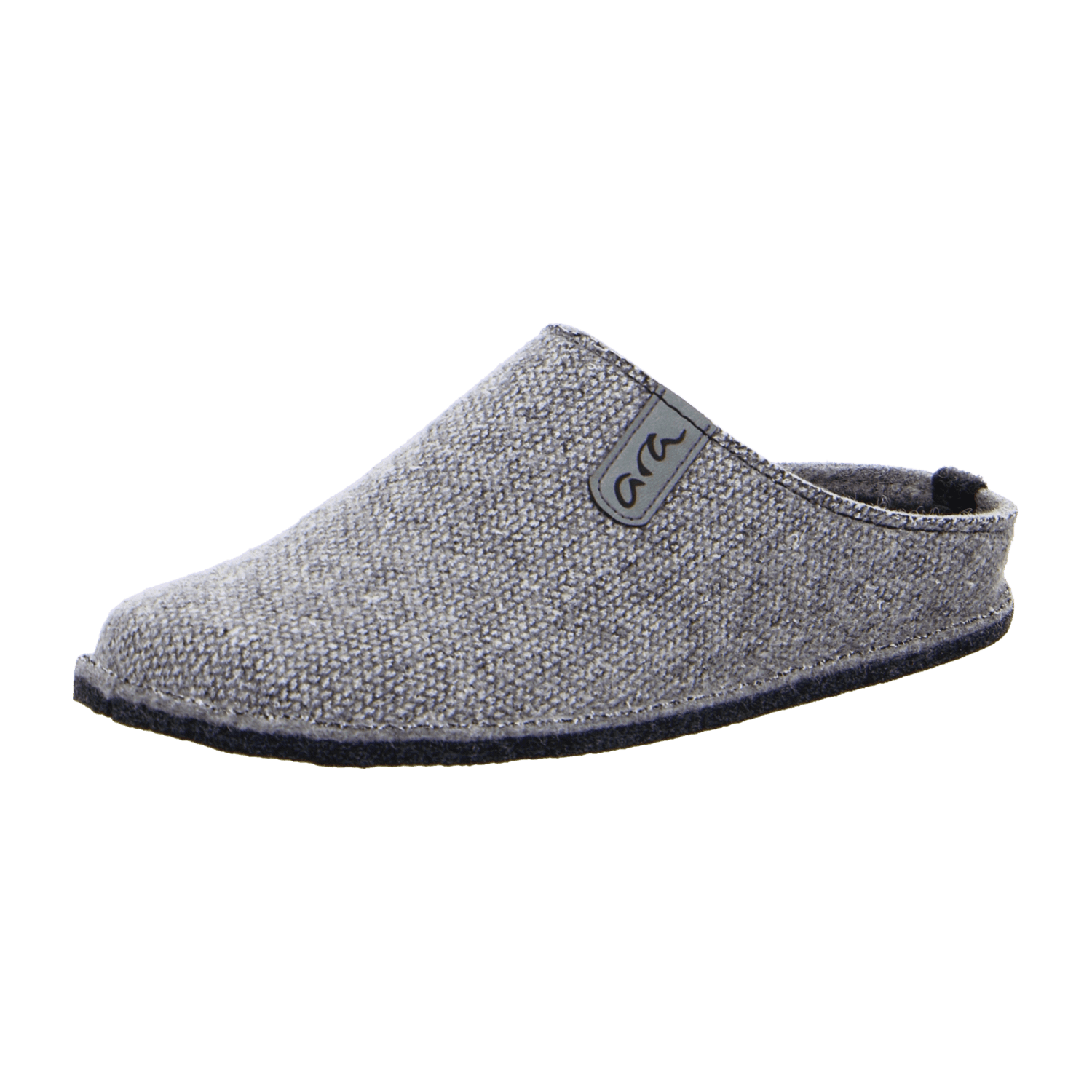 ARA ENZO Men's Felt Slippers, Grey, Cold-Weather Lined, Closed Toe, EVA Sole - Bartel-Shop