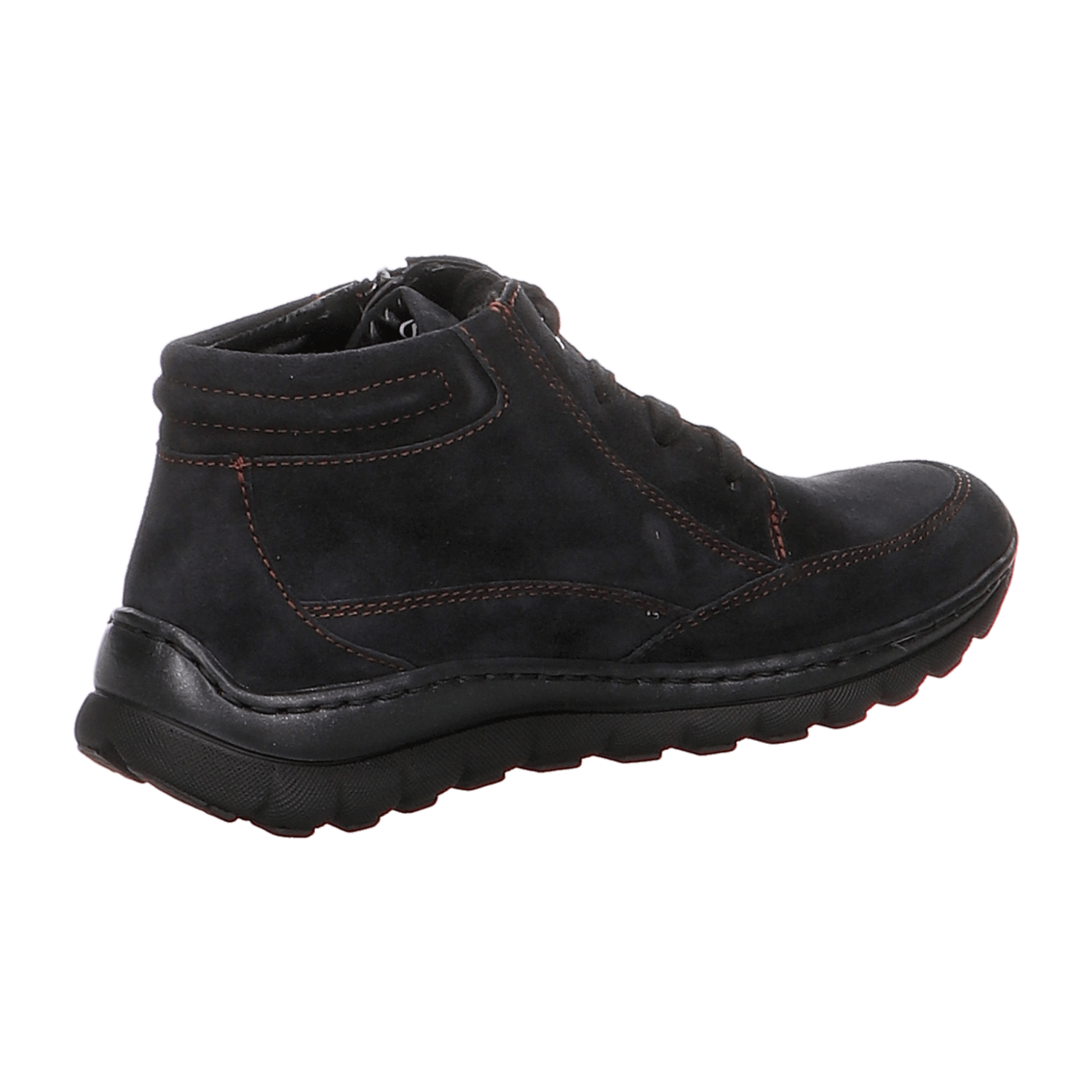 ARA TAMPA Women's Nubuck Ankle Boots with Zipper, Low Cut, Warm Lined, Black