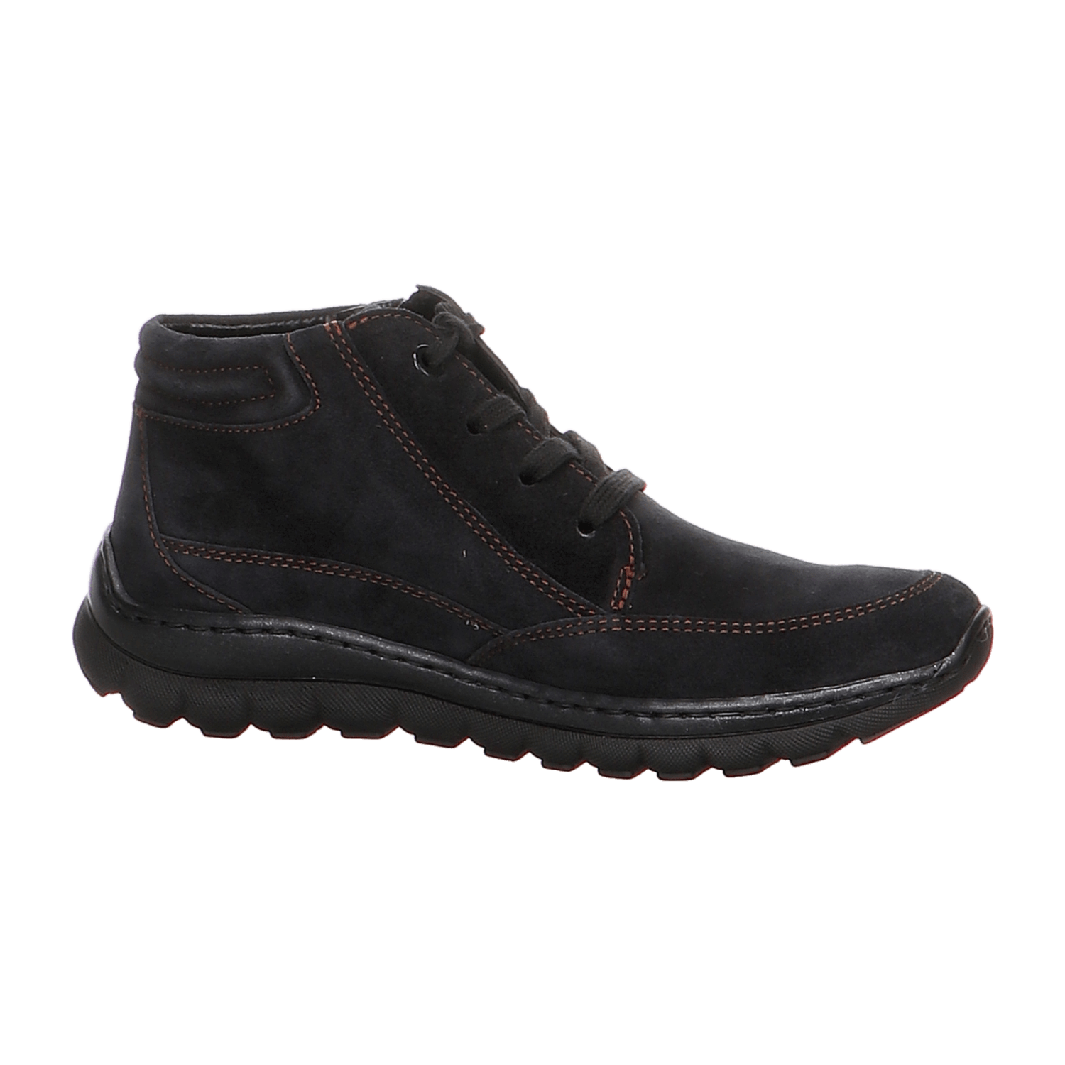 ARA TAMPA Women's Nubuck Ankle Boots with Zipper, Low Cut, Warm Lined, Black