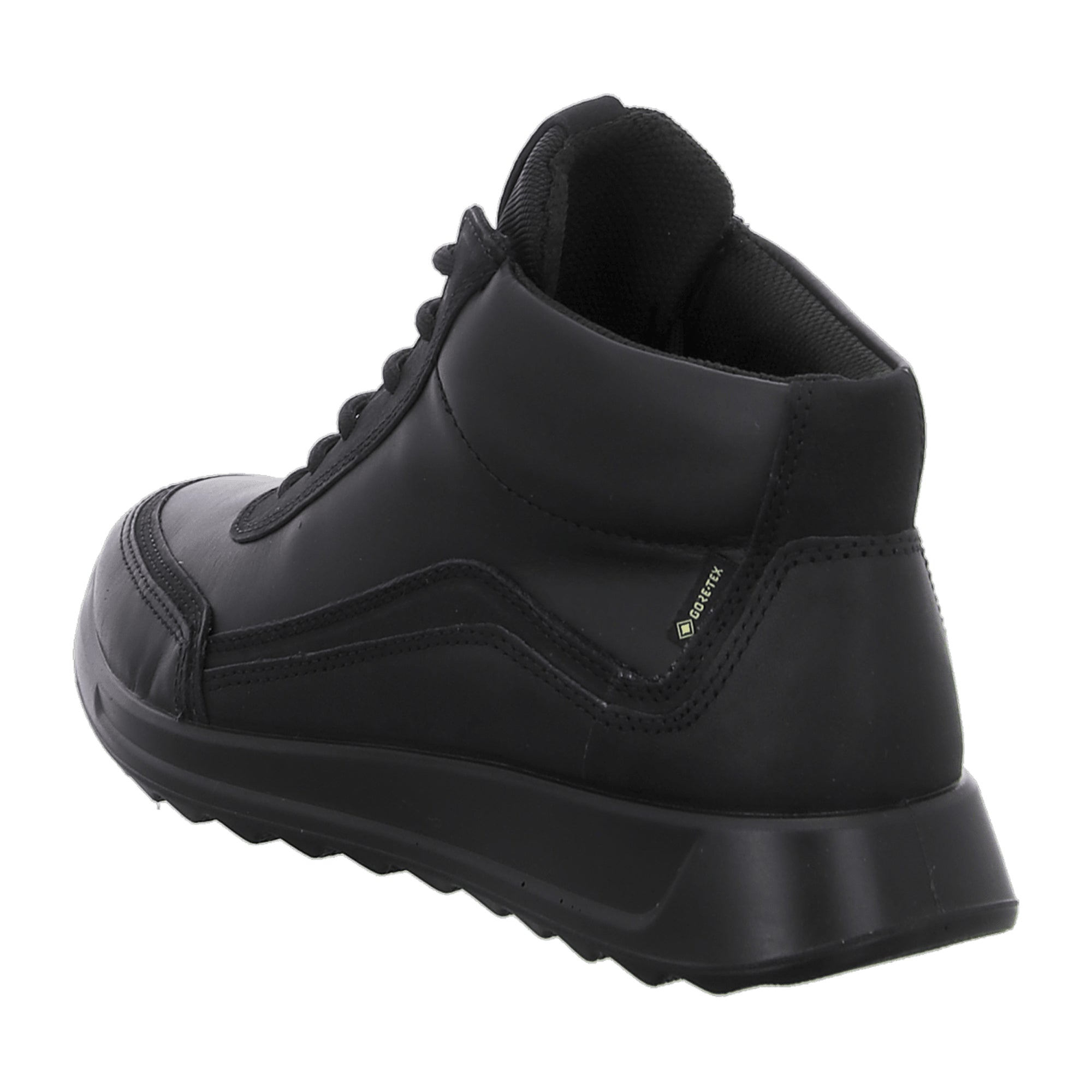 Ecco Women's Black Leather Shoes - Durable & Stylish Footwear for Young Adults