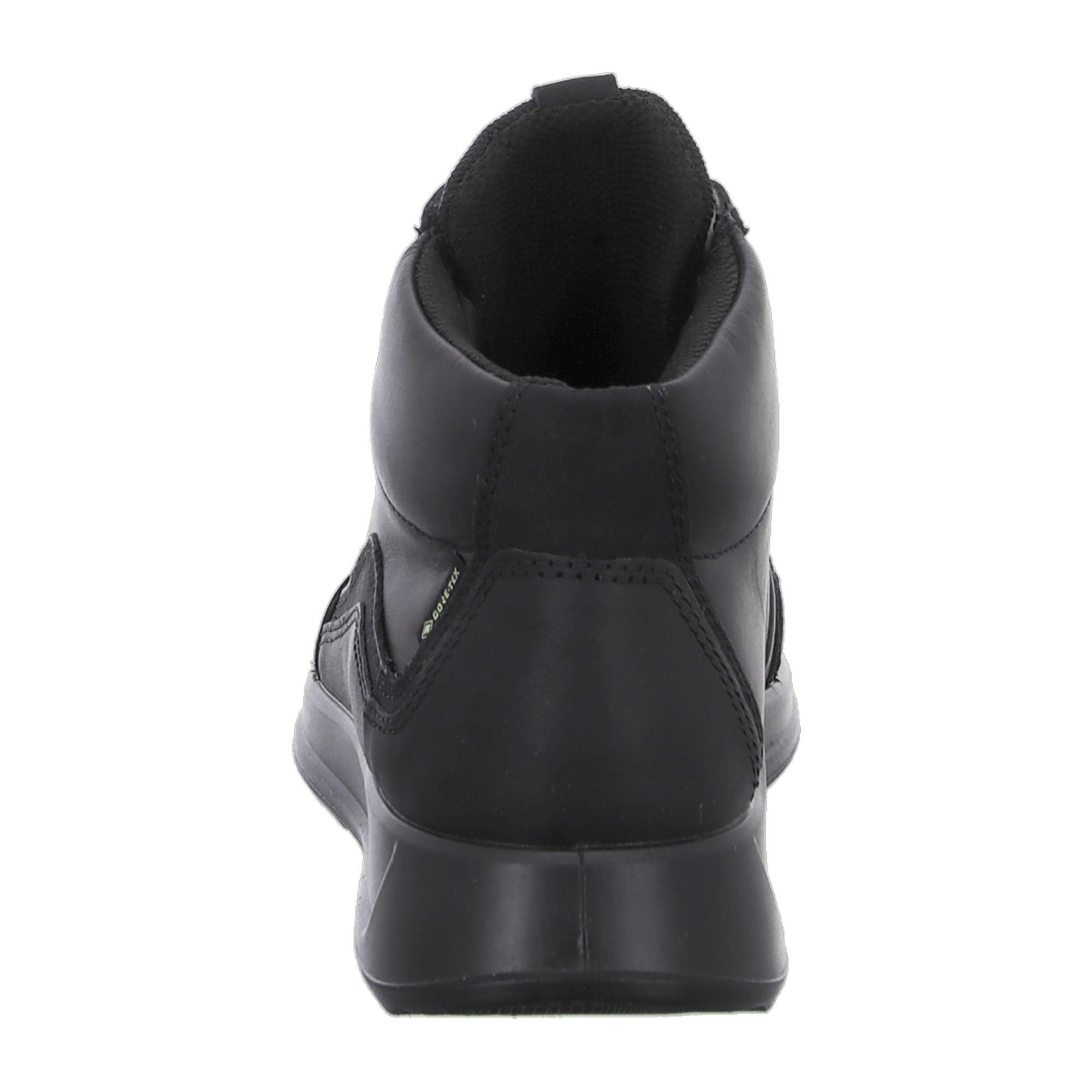 Ecco Women's Black Leather Shoes - Durable & Stylish Footwear for Young Adults