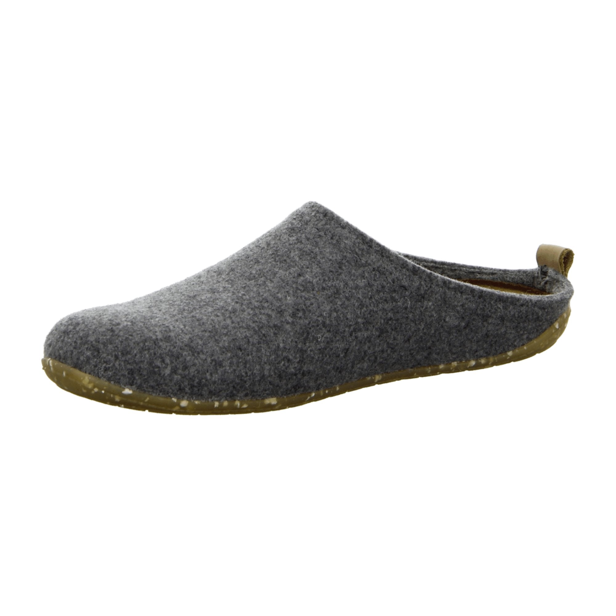 Rohde Men's Gray House Slippers Comfortable Textile Slip-On Winter Shoes