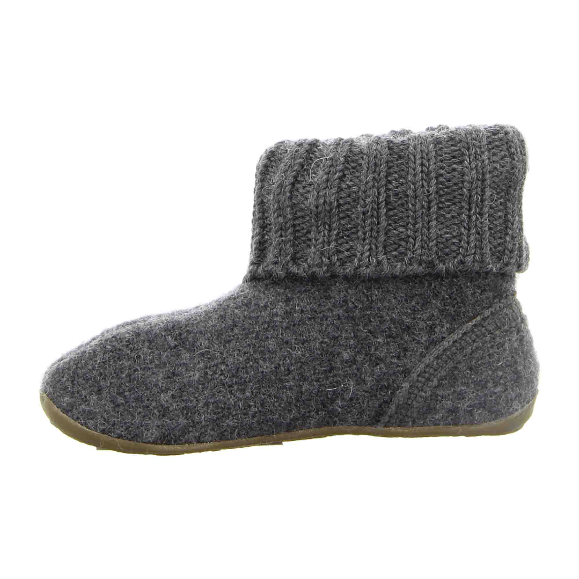 Haflinger Karlo Kids Anthracite Grey Slippers - Comfortable & Durable