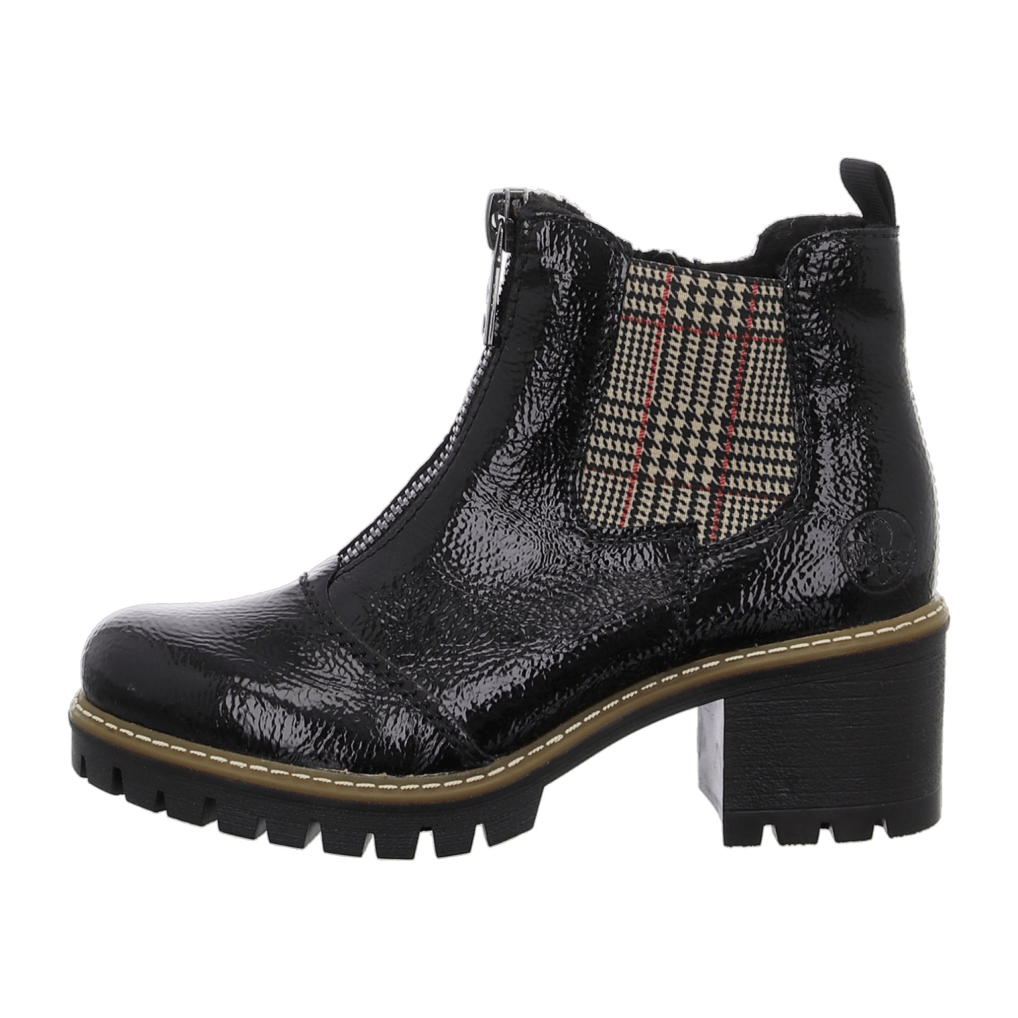 Rieker Black Chelsea Boots for Women Y8651-01 with Warm Lining and Comfort System