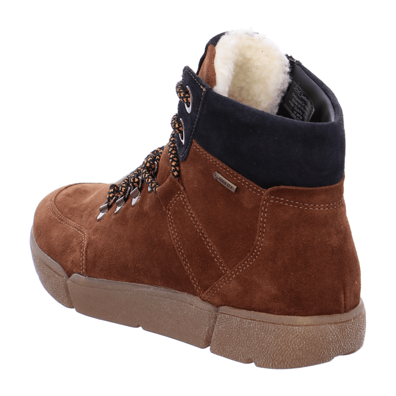 ARA Women's Brown Suede Slipper Sneakers with Round Toe