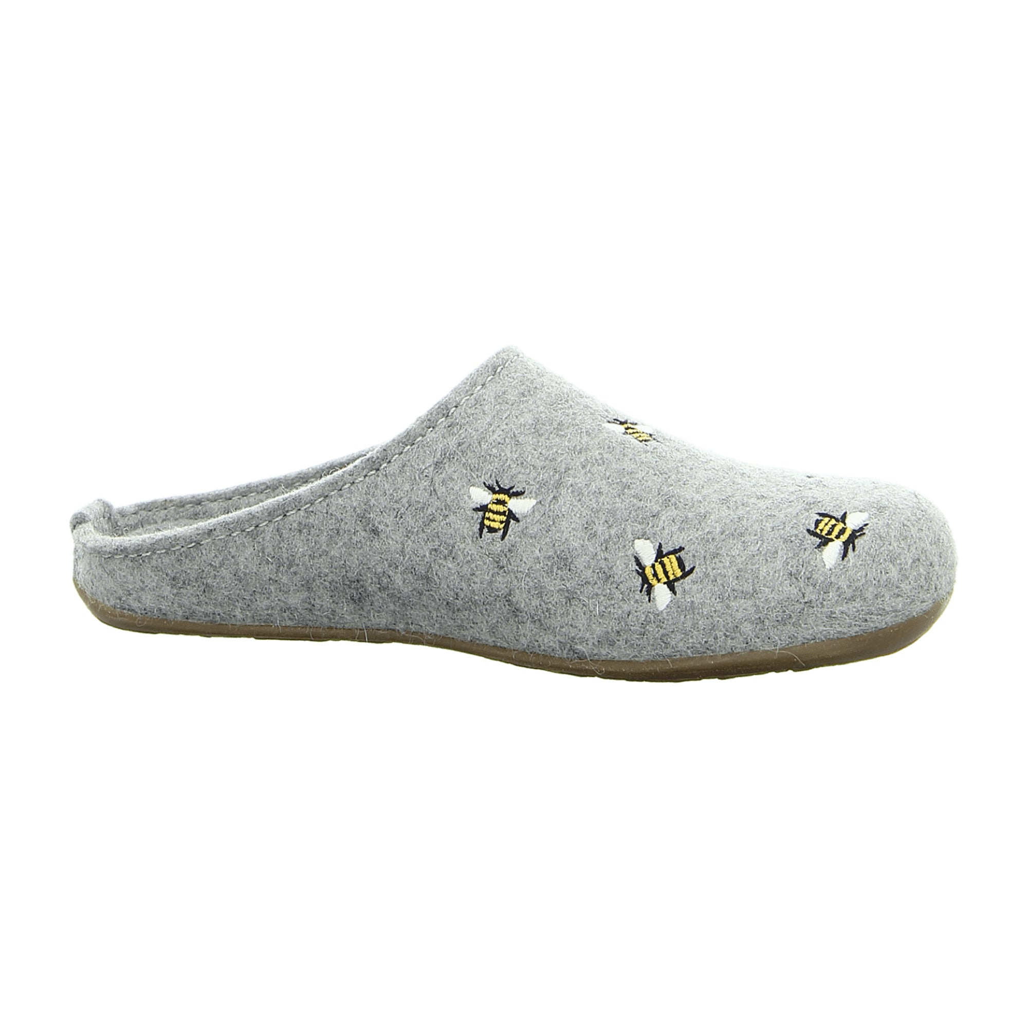 Haflinger Women's Gray Slip-On Clogs | Stylish & Comfortable Footwear