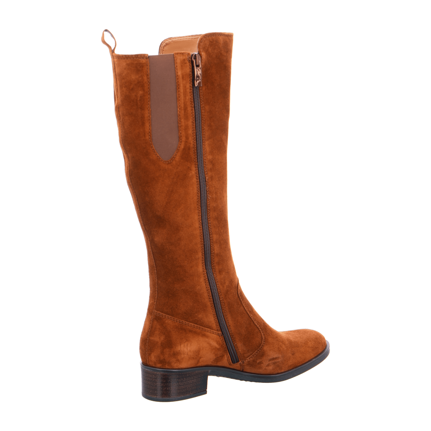 ARA PARKER PARK Women's Leather Ankle Boots with Zipper - Classic Brown Full-Grain Leather Chelsea Boots