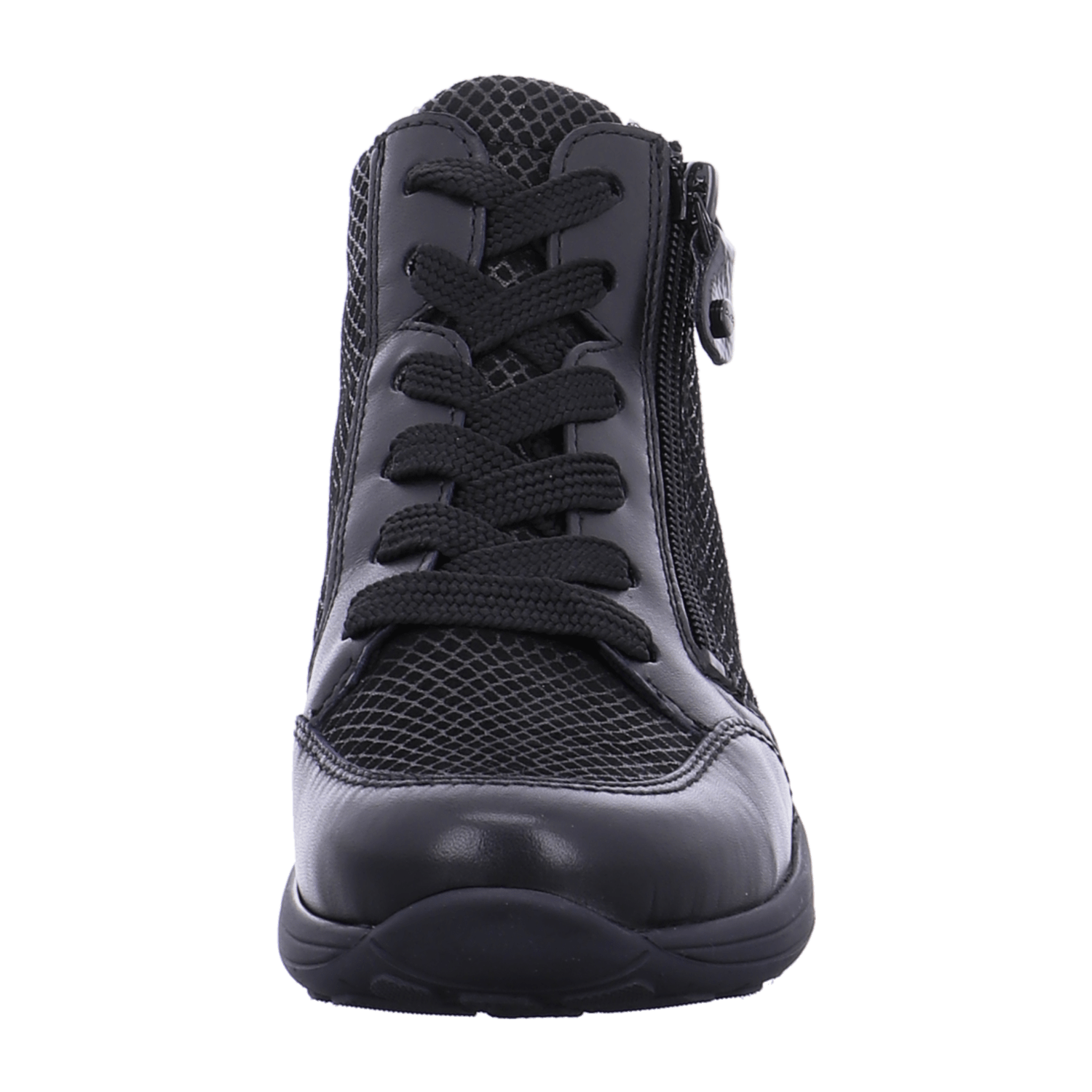 ARA MERANO Women's Zip Ankle Boots with Round Toe in Black