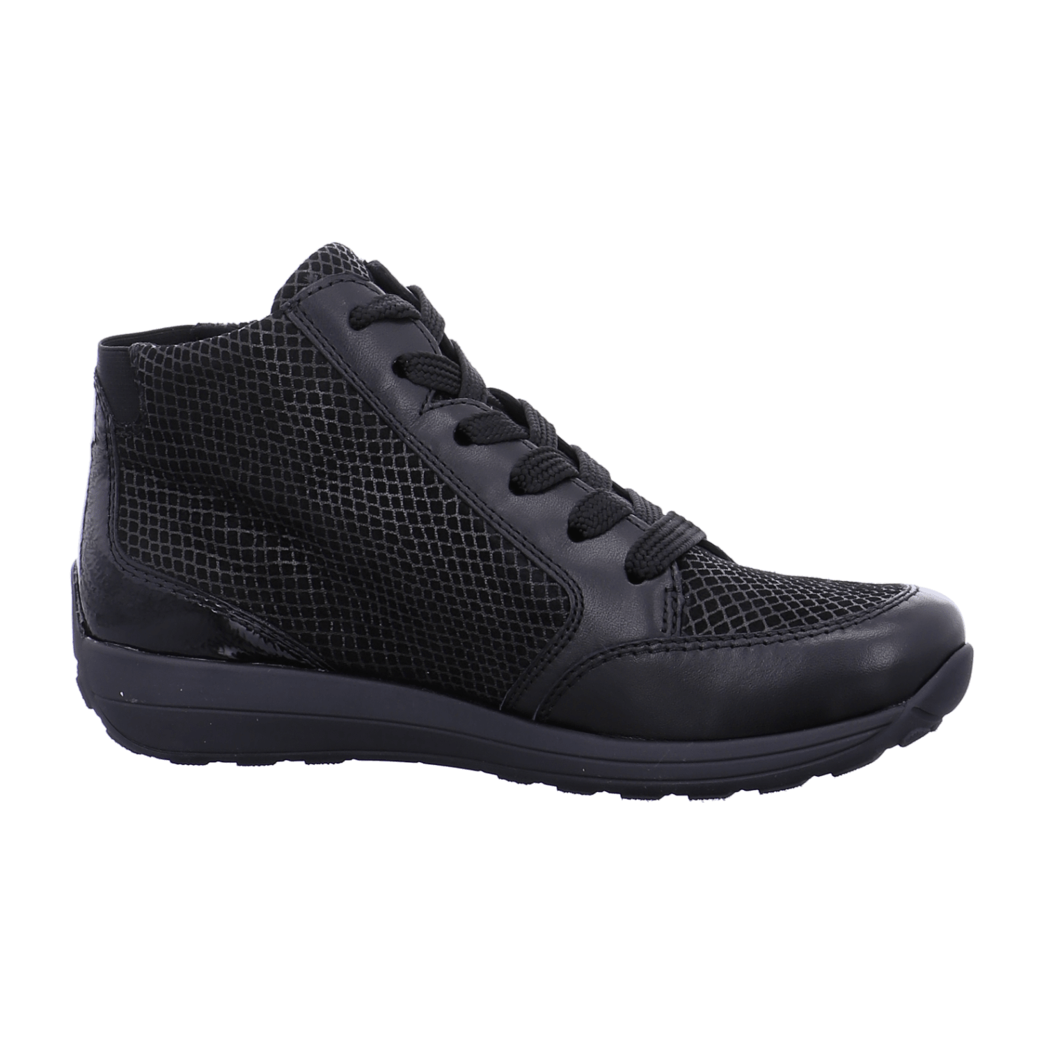 ARA MERANO Women's Zip Ankle Boots with Round Toe in Black