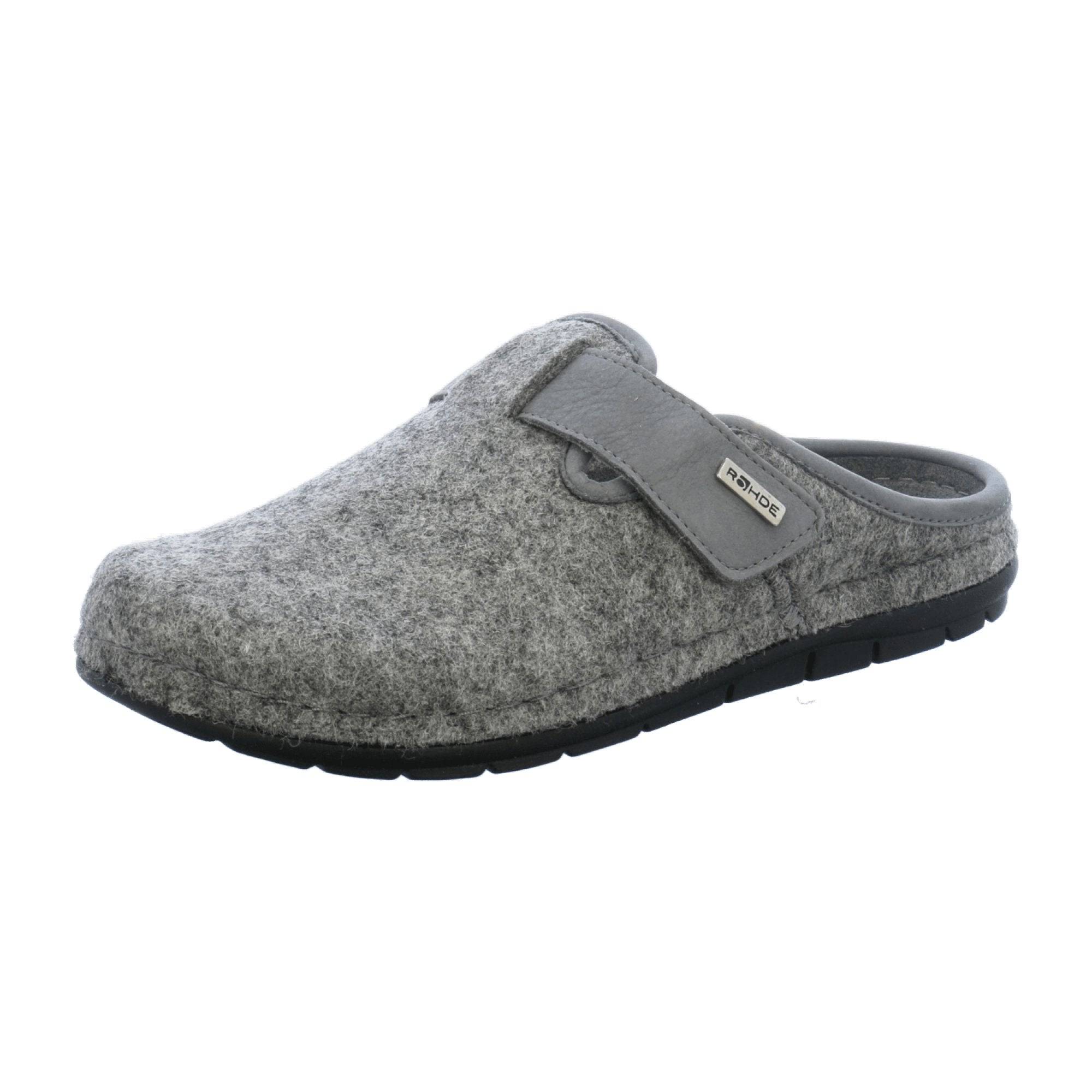 Rohde Men's Gray House Slippers for Fall Winter