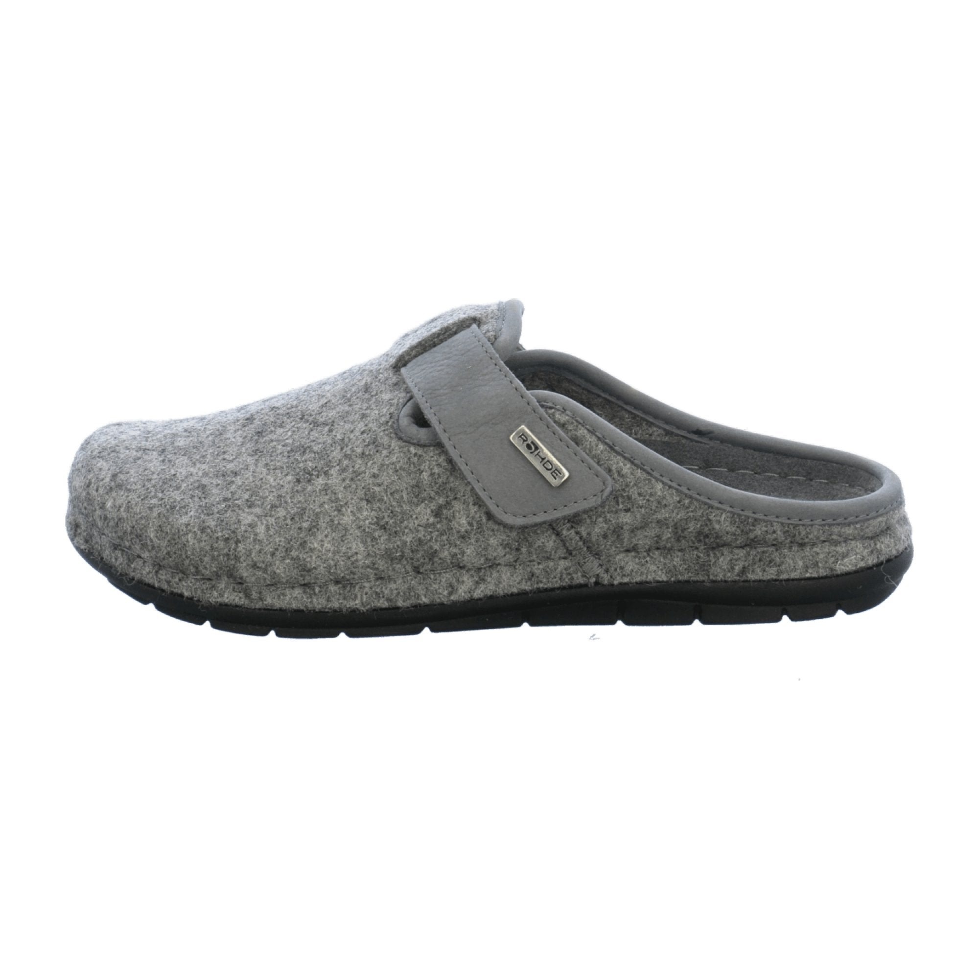 Rohde Men's Gray House Slippers for Fall Winter