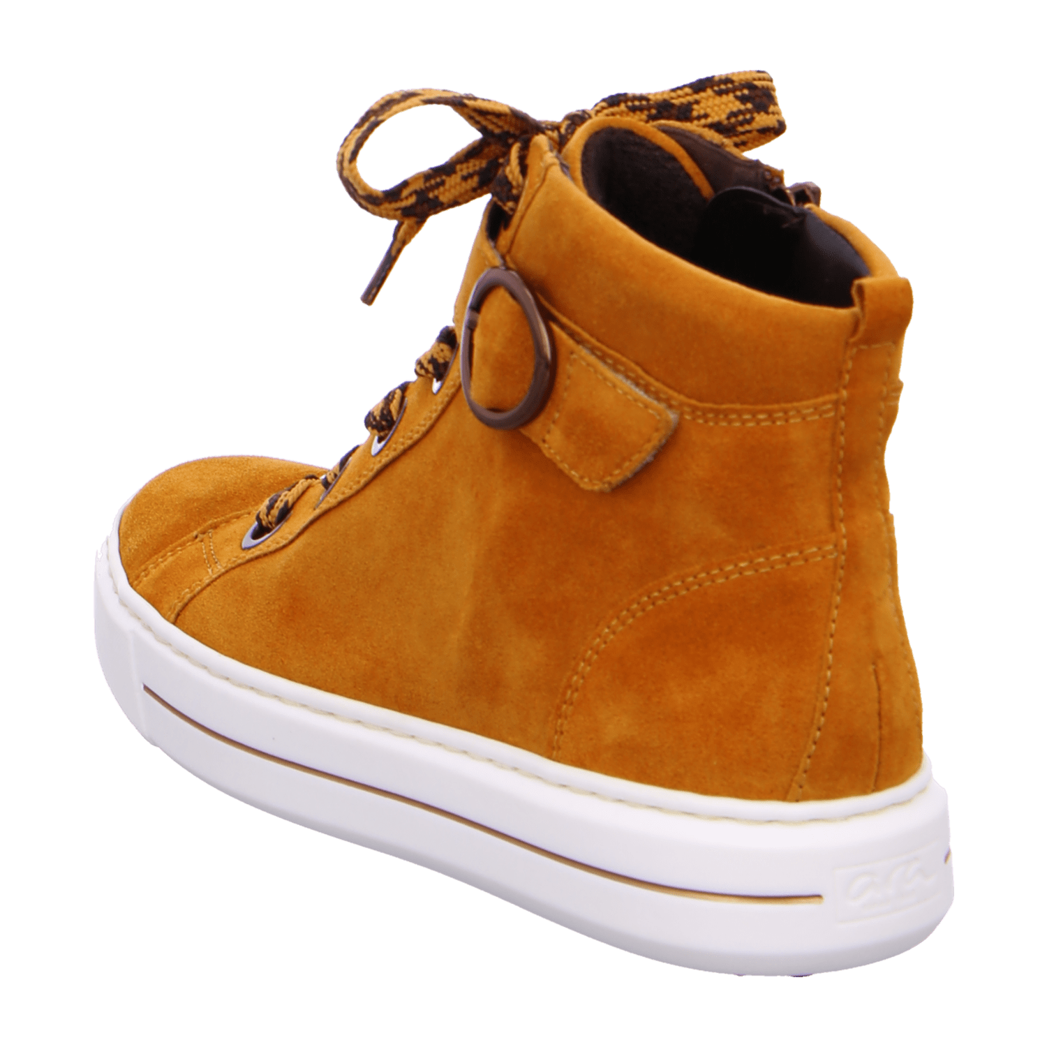 ARA COURTYARD Women's Cold-Weather Nubuck Sneakers - Yellow Lace-Up Boots