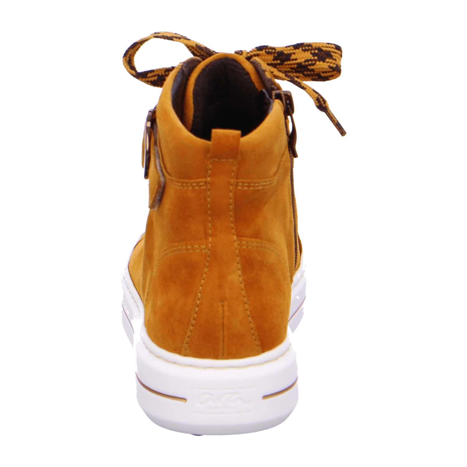 ARA COURTYARD Women's Cold-Weather Nubuck Sneakers - Yellow Lace-Up Boots