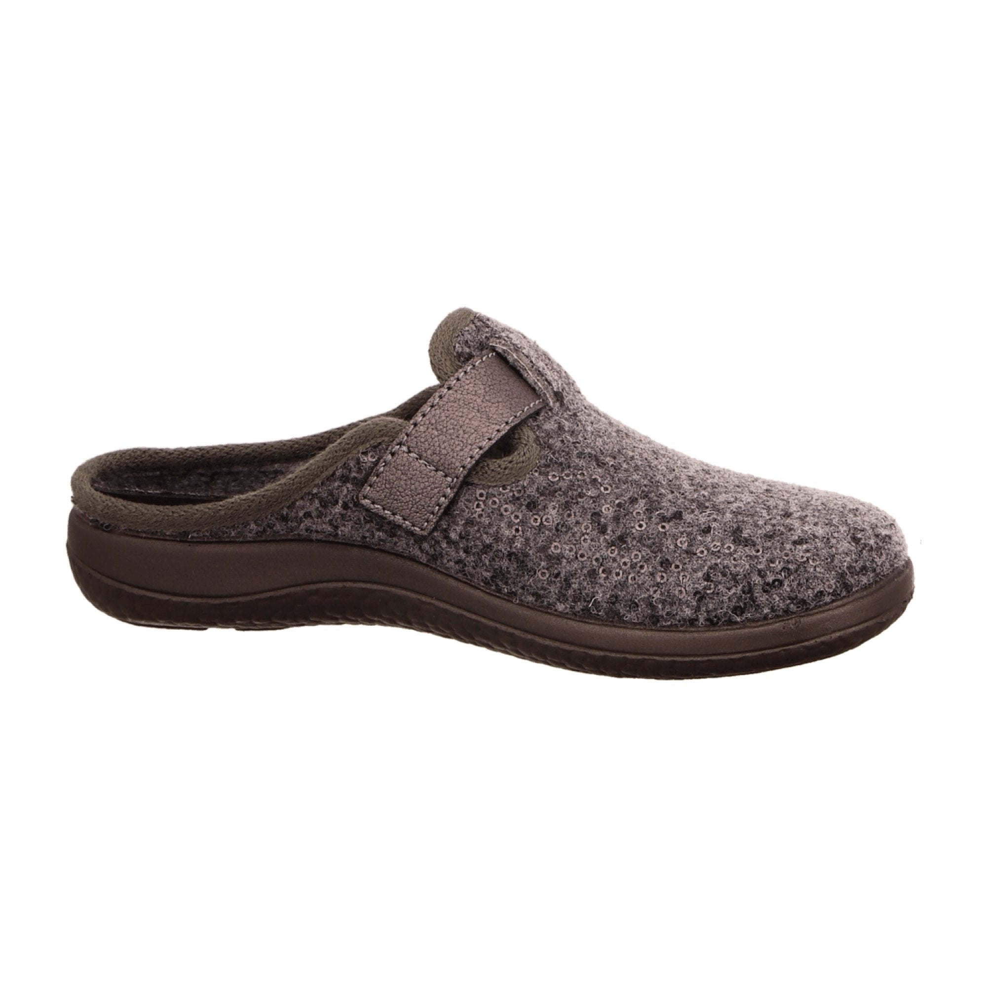 Rohde Gray Women's House Shoes with Removable Insole and Velcro Closure