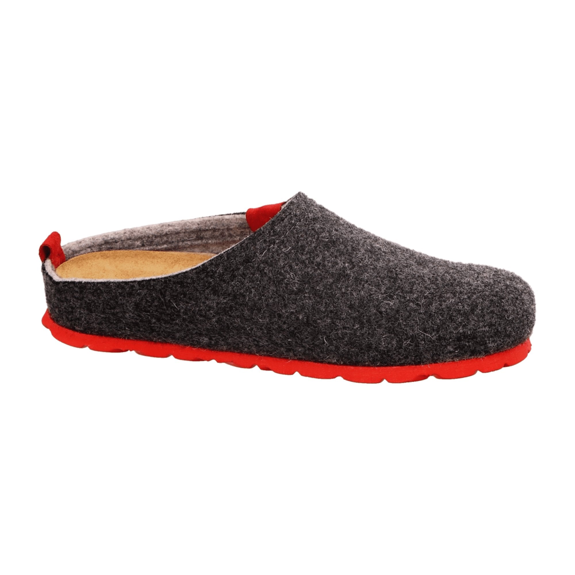 Rohde Napoli D Women's Gray Slip-On Shoes with Red Sole Warm Lined