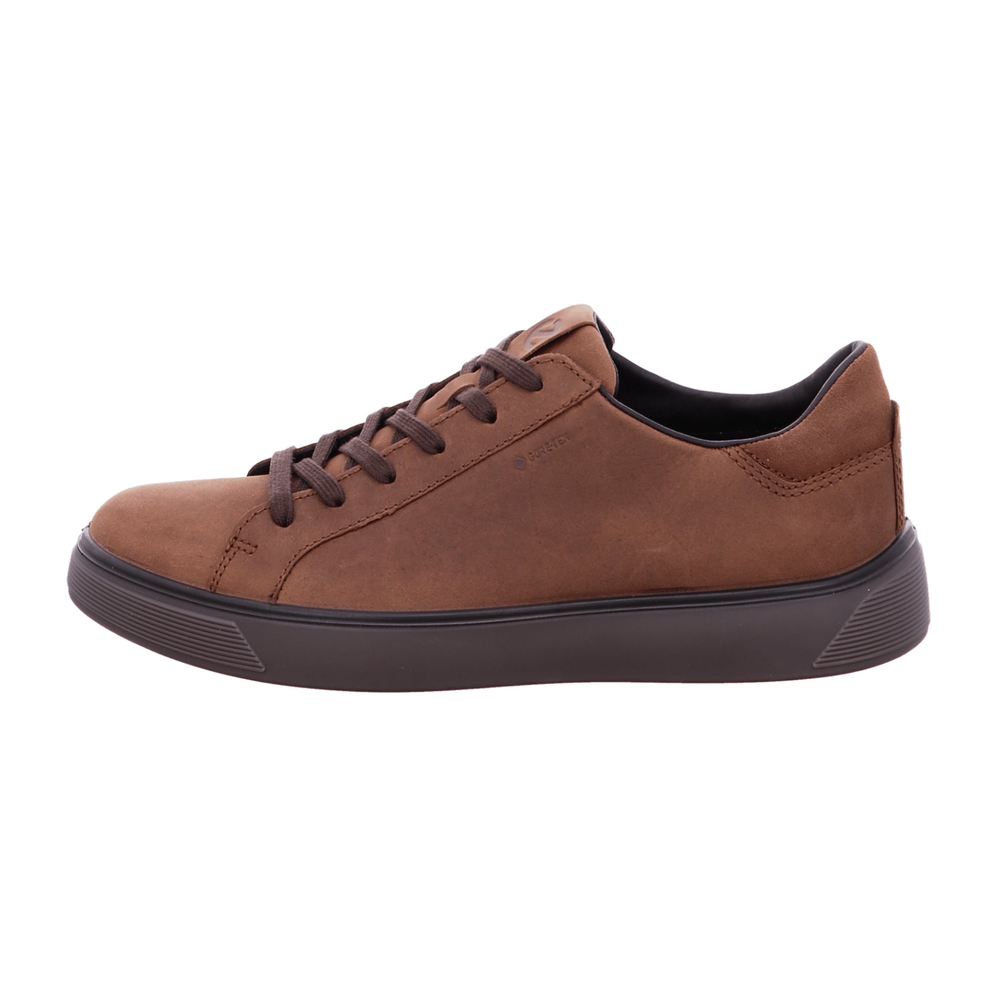 Ecco Street Tray Men's Casual Brown Leather Shoes - Stylish & Durable