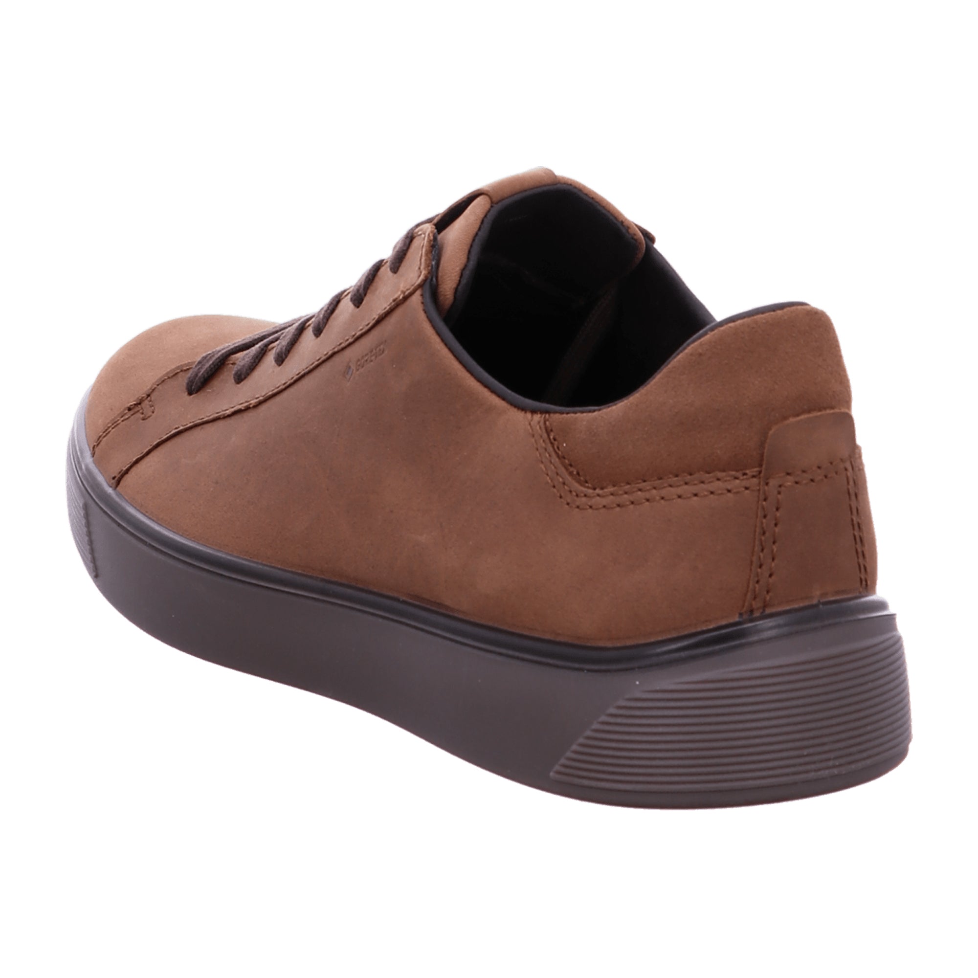 Ecco Street Tray Men's Casual Brown Leather Shoes - Stylish & Durable