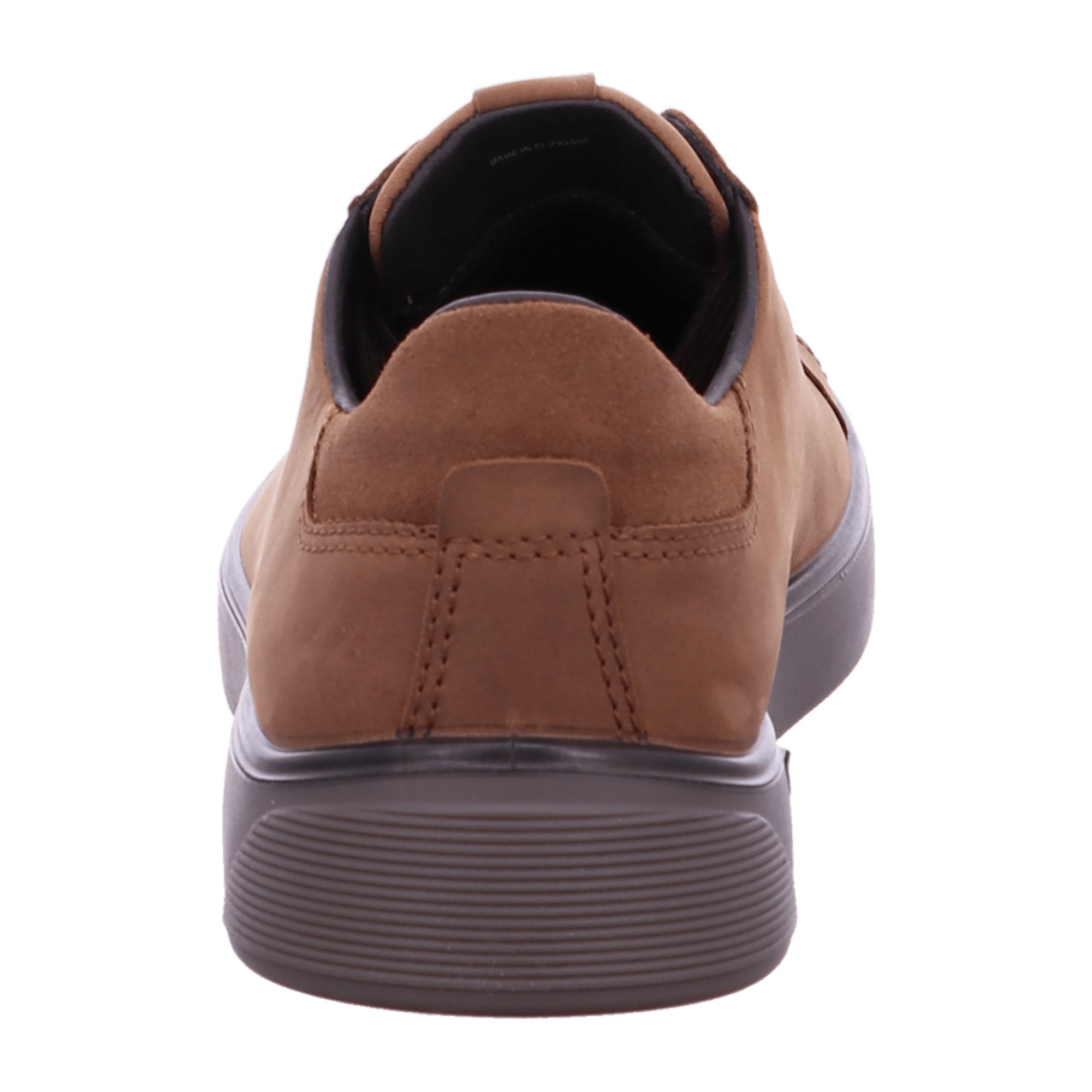 Ecco Street Tray Men's Casual Brown Leather Shoes - Stylish & Durable