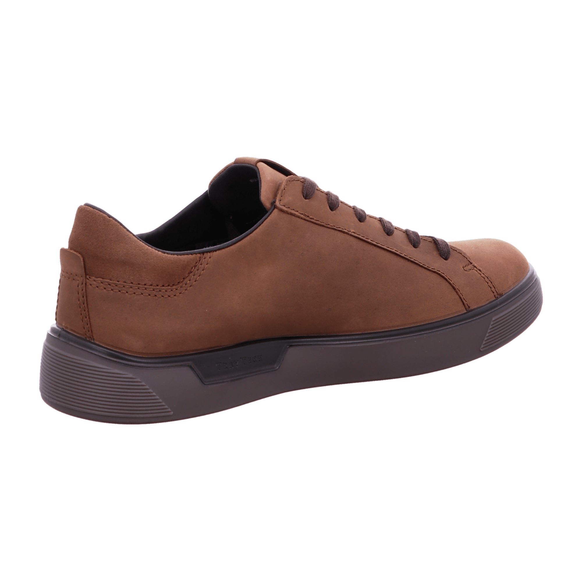 Ecco Street Tray Men's Casual Brown Leather Shoes - Stylish & Durable
