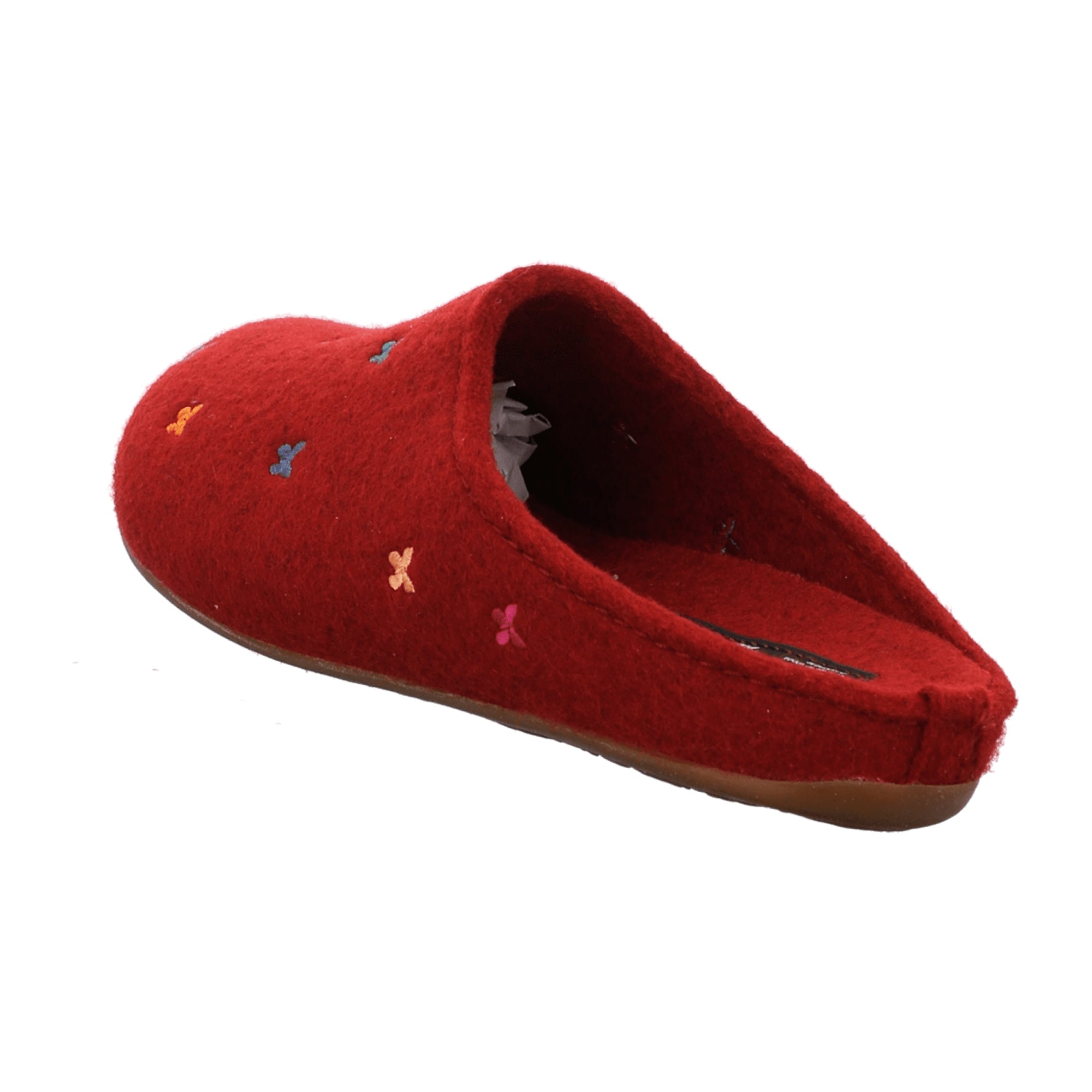 Haflinger Everest Farfalline Women's Slippers, Cozy Red Wool