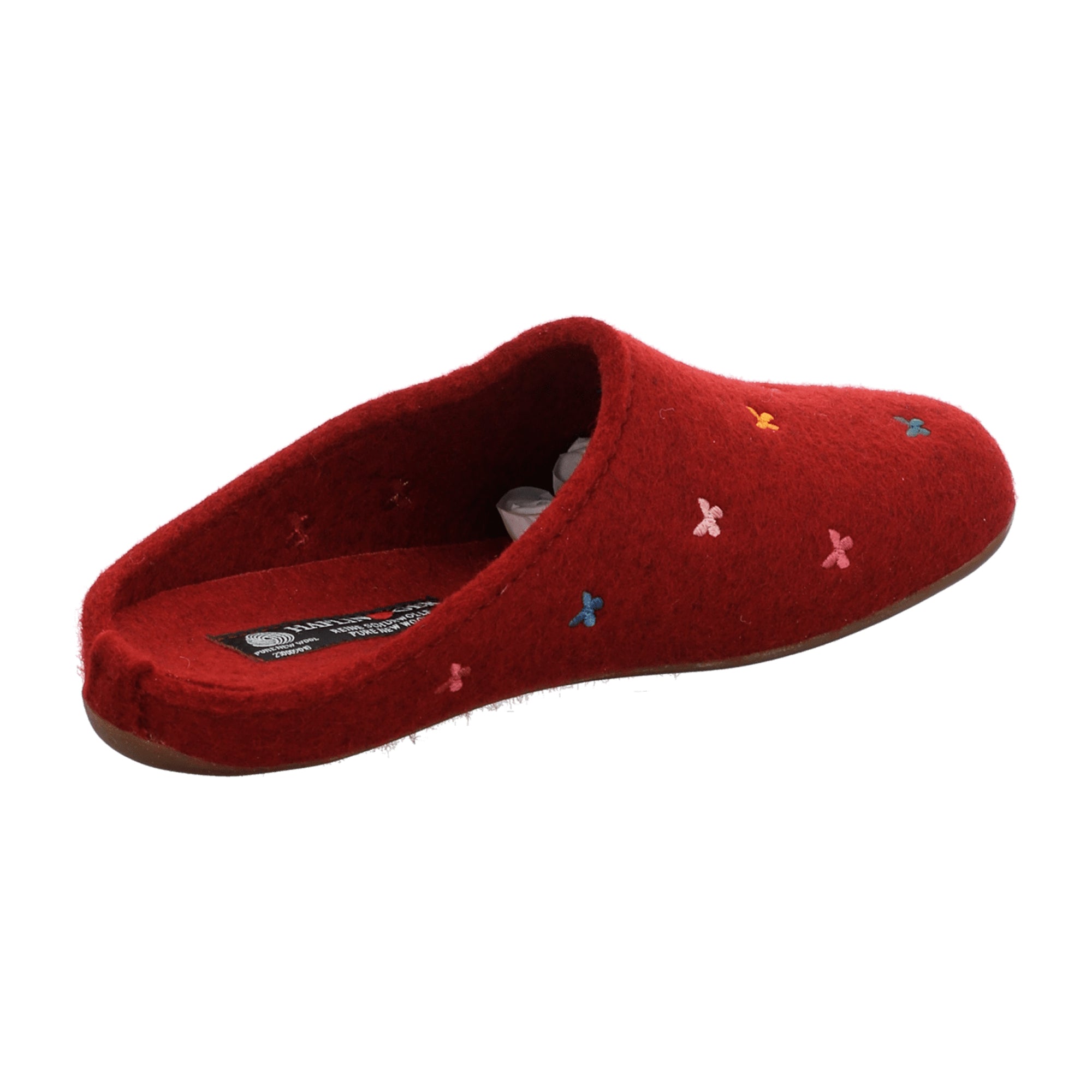 Haflinger Everest Farfalline Women's Slippers, Cozy Red Wool