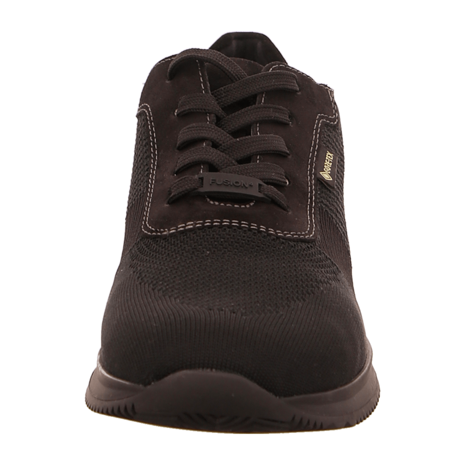 ARA Lisboa Men's Sneakers in Black Nubuck Leather with Lace-Up Closure and Round Toe