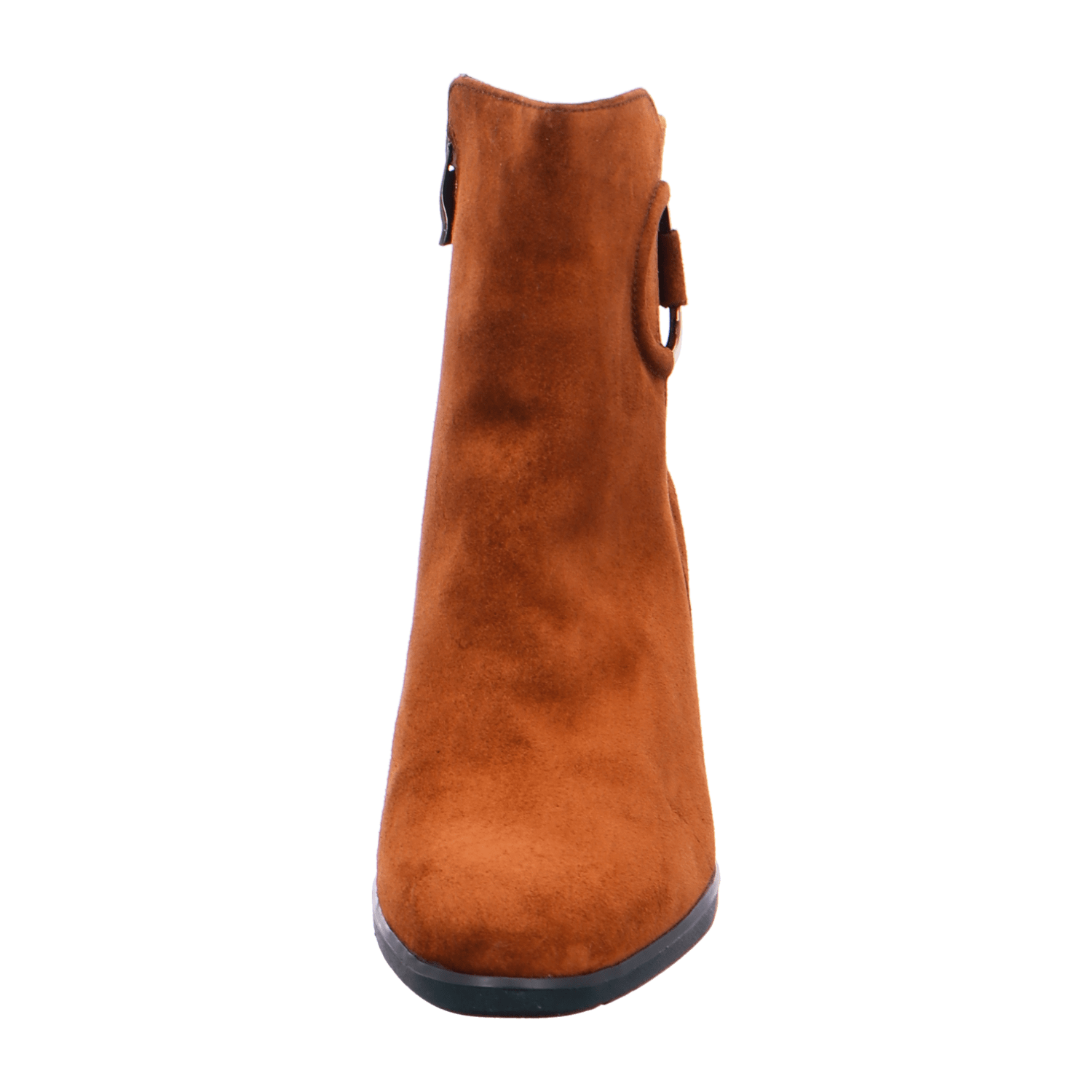 ARA ORLY Women's Ankle Boots Brown Full-Grain Leather Classic Zipper Round Toe