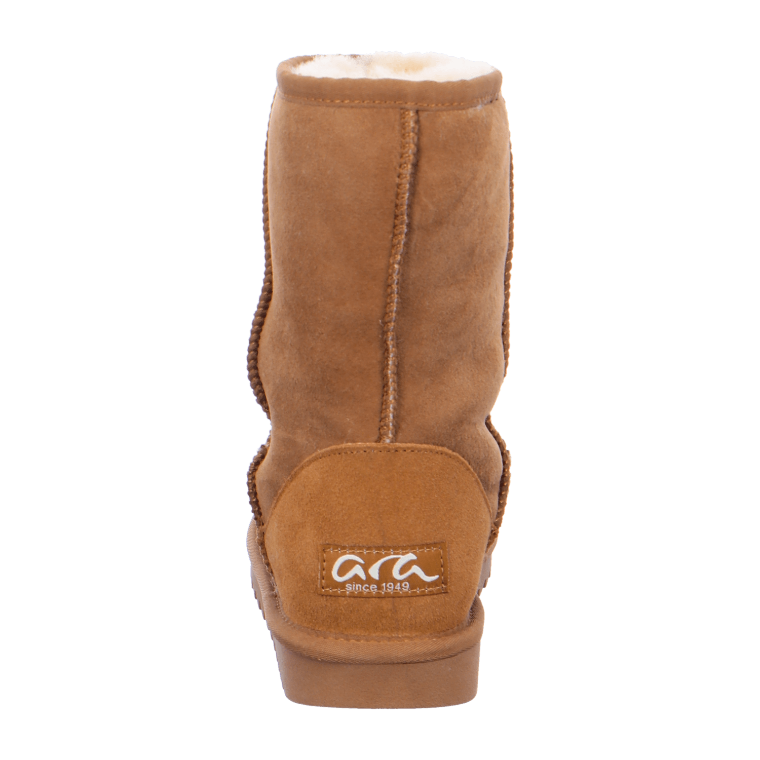 ARA ALASKA Women's Winter Boots Slip-On Faux Fur Lined Round Toe Boots Warm Lined Brown