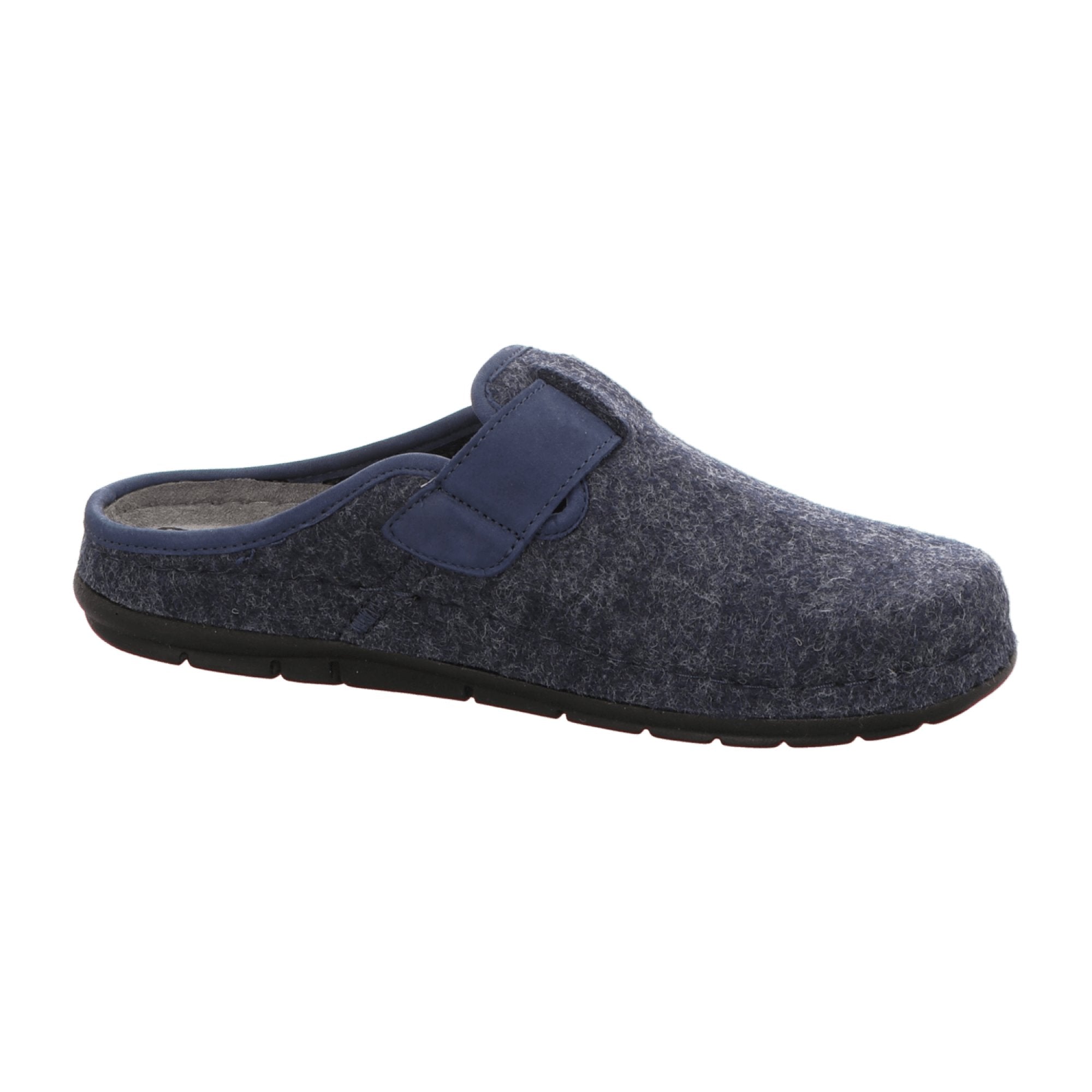 Rohde Rodigo H Men's Grey Felt Shoes with Velcro Closure for Fall/Winter