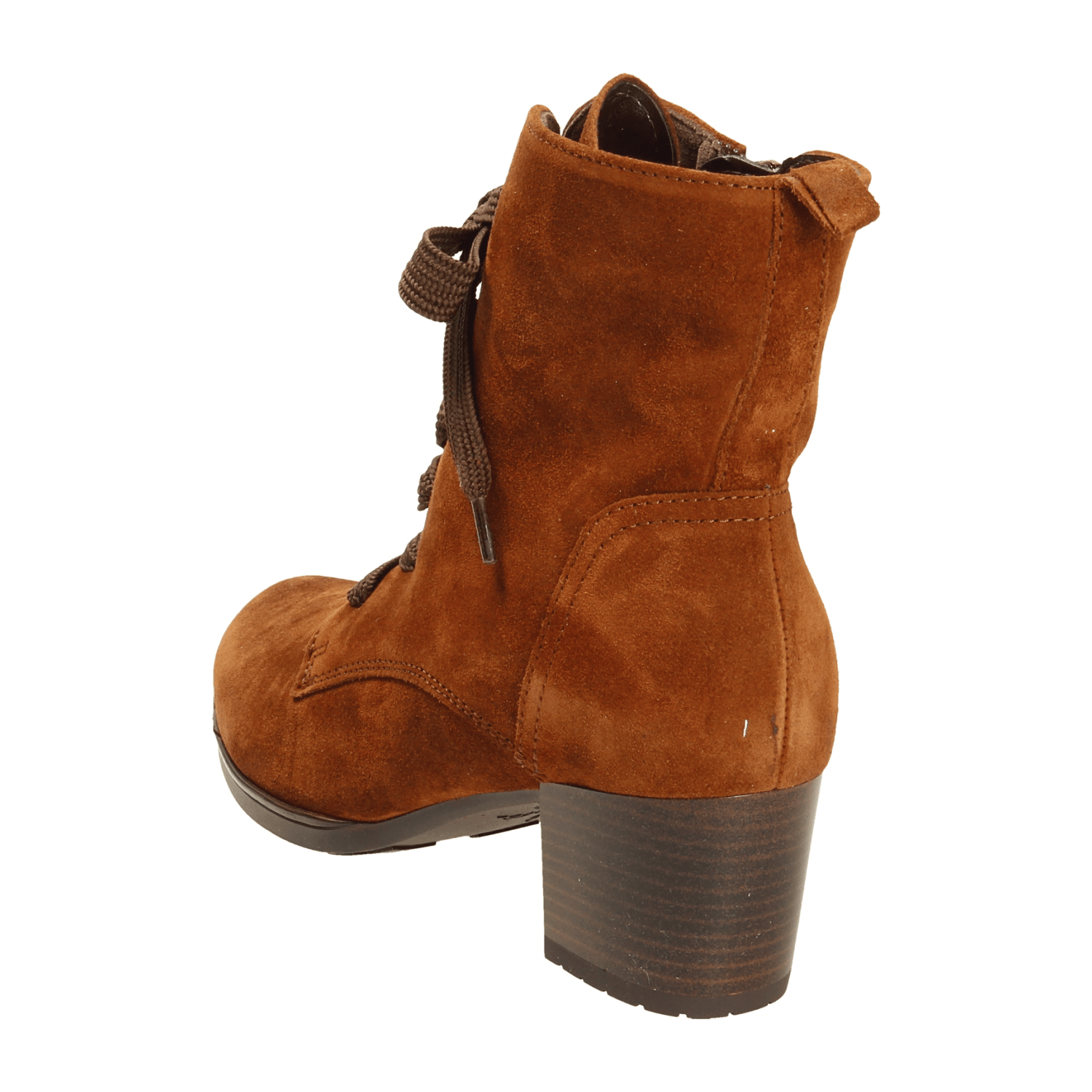 ARA FLORENZ FLO Women's Ankle Boots in Brown Full-Grain Leather, Classic Zip, Warm Lined
