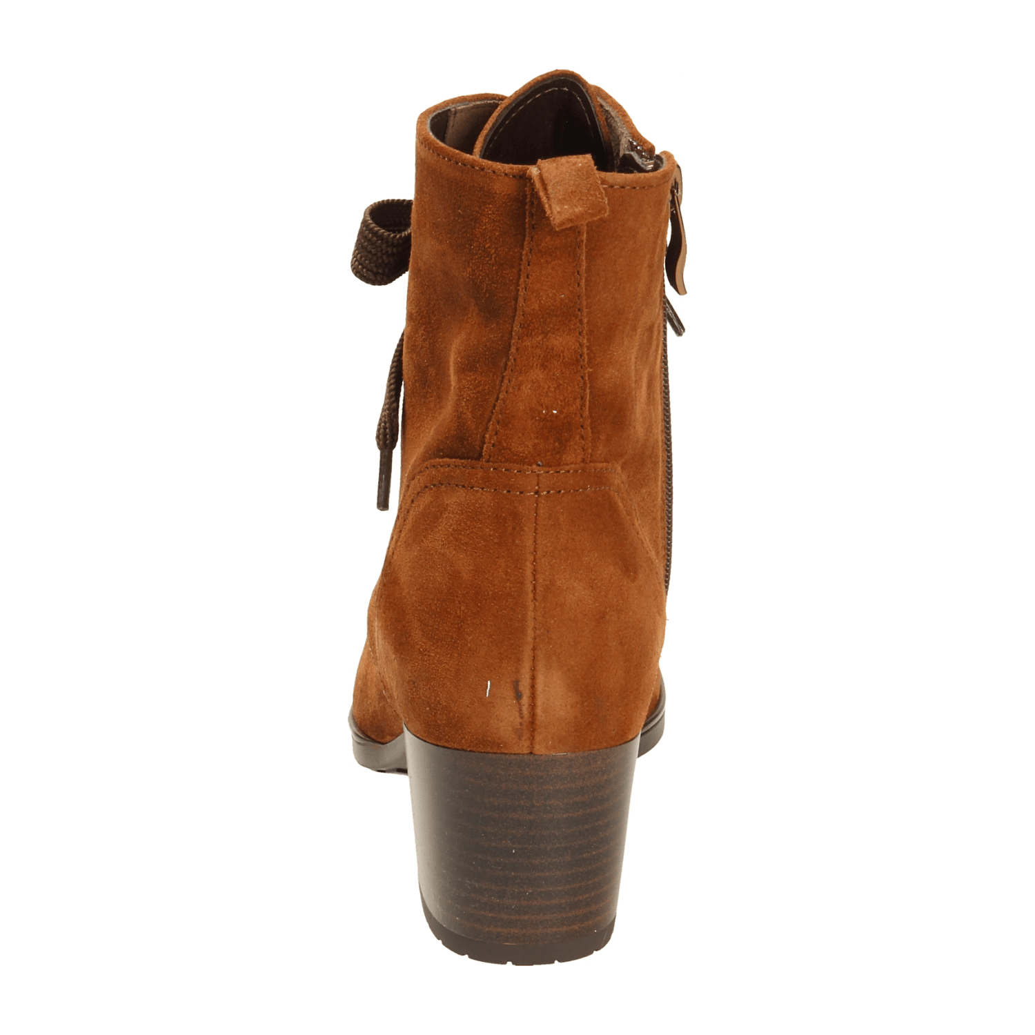 ARA FLORENZ FLO Women's Ankle Boots in Brown Full-Grain Leather, Classic Zip, Warm Lined