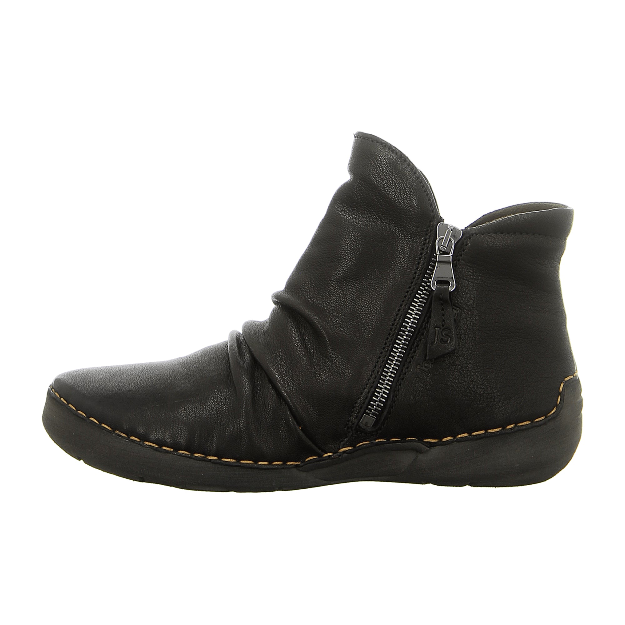 Josef Seibel Slip-On/Zipper Ankle Boot with Cold Lining Fergey 24 for Women in Black