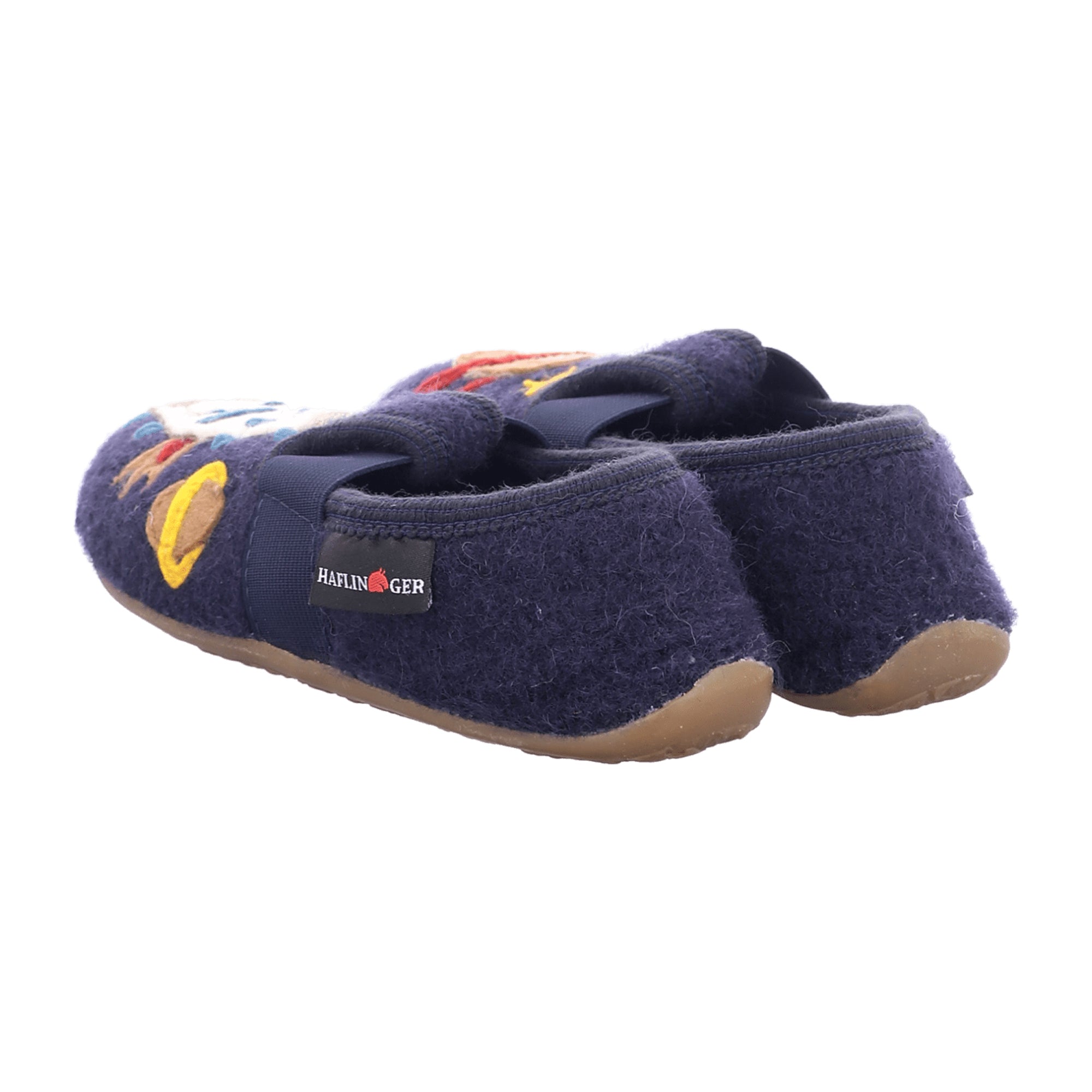 Haflinger Everest Rocket Kids Slippers - Durable Blue Wool, Comfortable & Stylish
