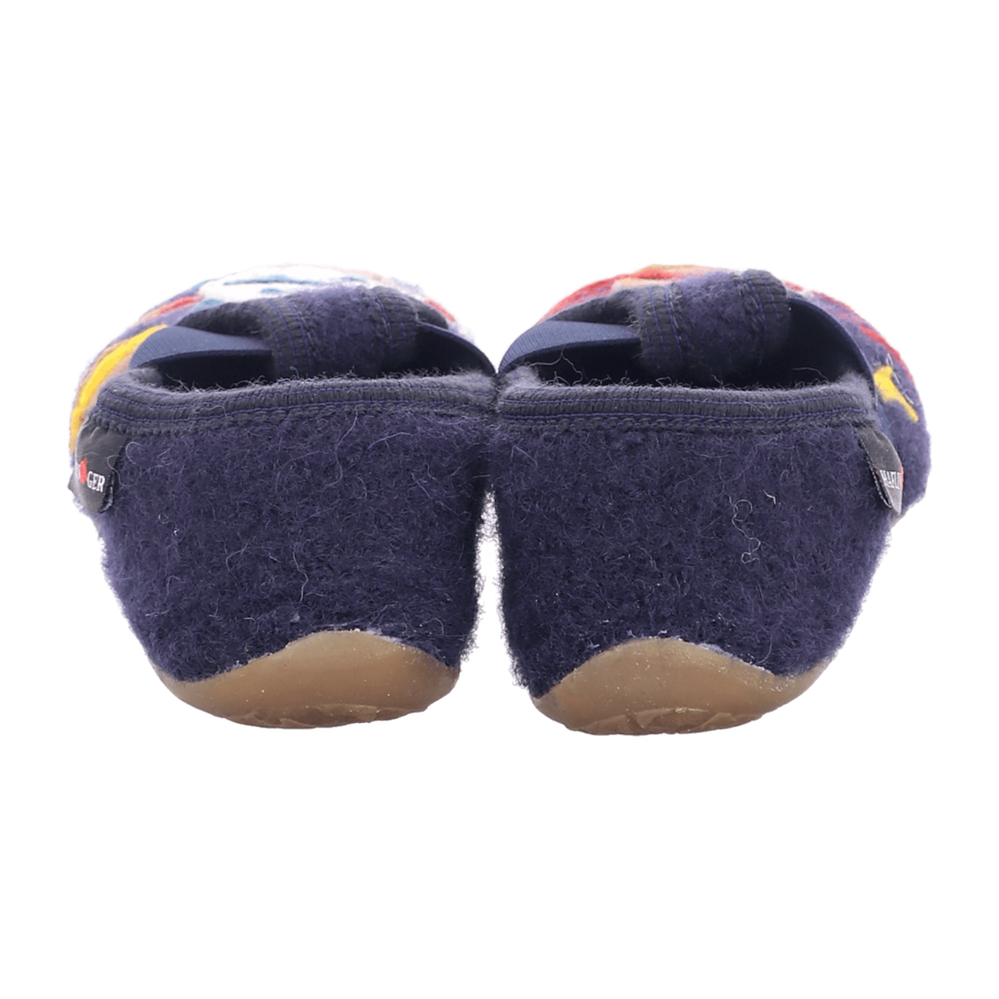 Haflinger Everest Rocket Kids Slippers - Durable Blue Wool, Comfortable & Stylish