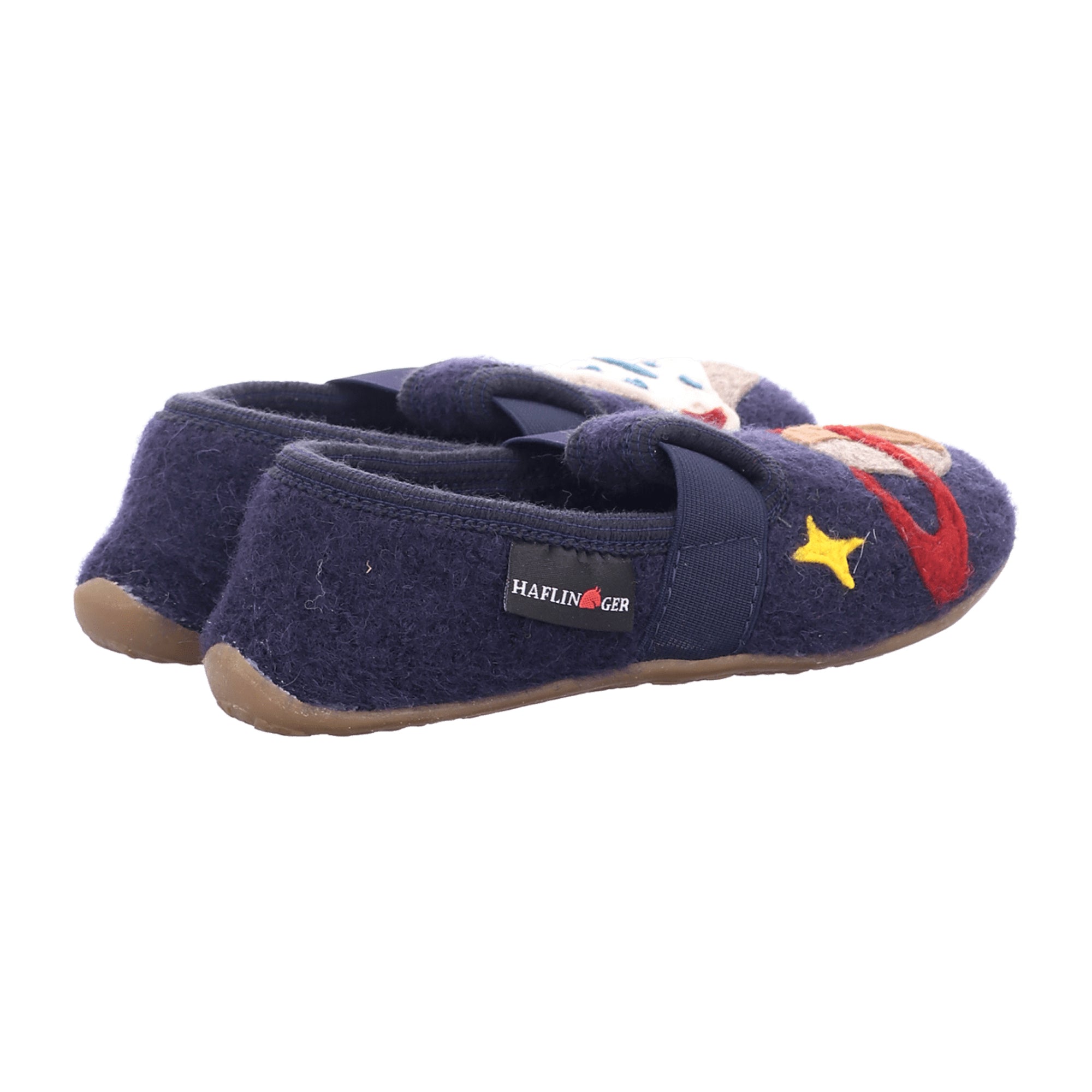 Haflinger Everest Rocket Kids Slippers - Durable Blue Wool, Comfortable & Stylish