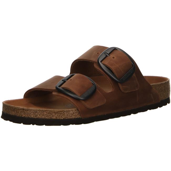 Birkenstock Arizona Big Buckle Oiled Leather Cognac Slides Sandals Thongs Slippers REGULAR - Bartel-Shop