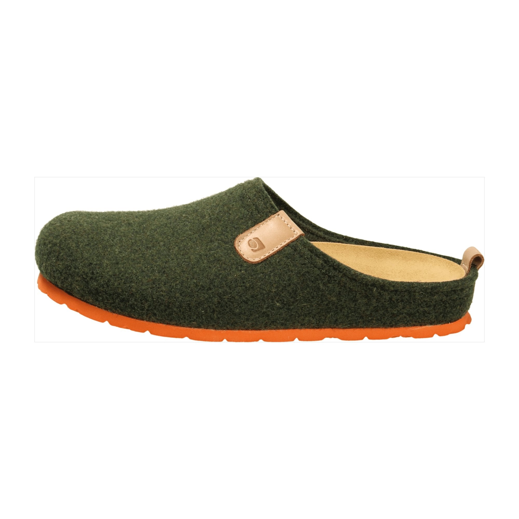 Rohde Green Men's Slippers with Removable Cork Insole for Fall/Winter