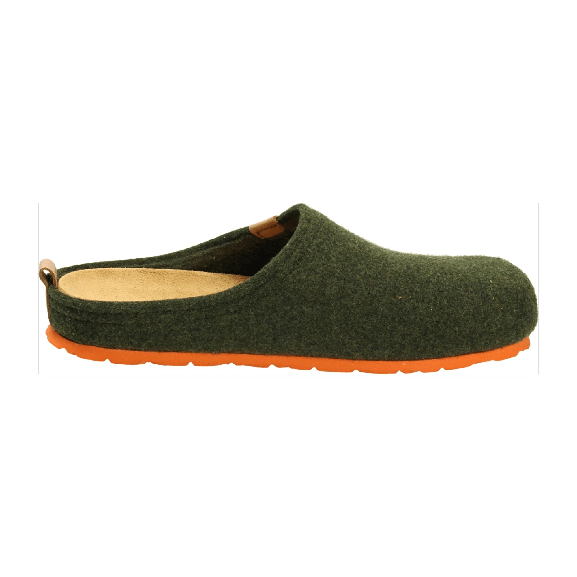 Rohde Green Men's Slippers with Removable Cork Insole for Fall/Winter