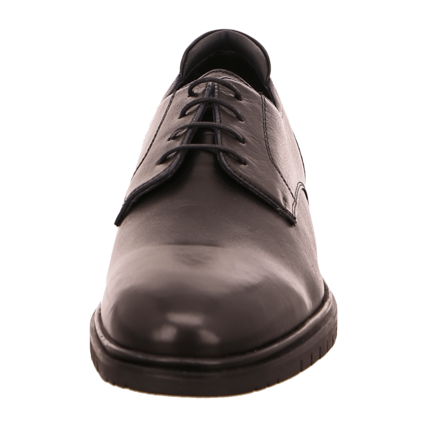 ARA Henry Men's Oxford Shoes in Smooth Leather, Black with Rubber Sole and Leather Lining