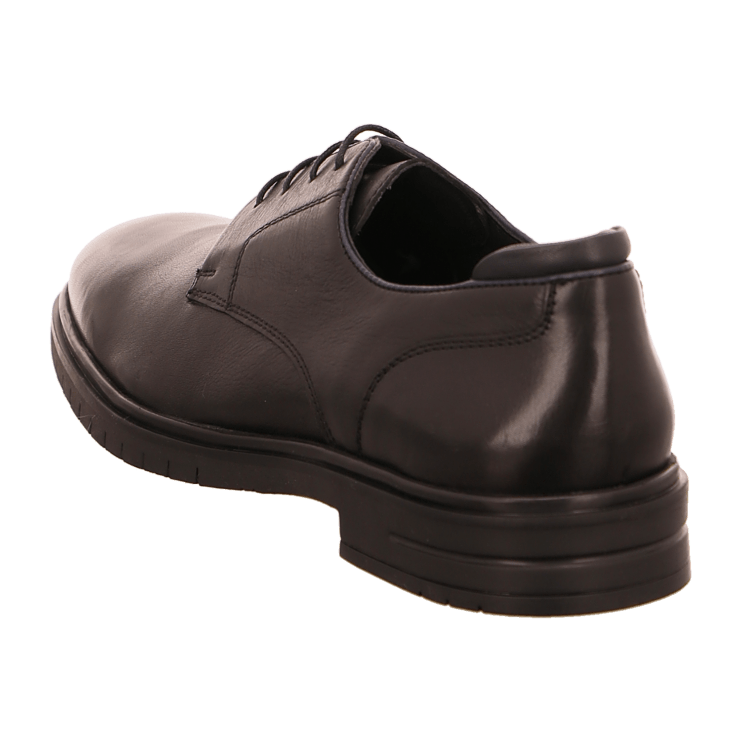 ARA Henry Men's Oxford Shoes in Smooth Leather, Black with Rubber Sole and Leather Lining