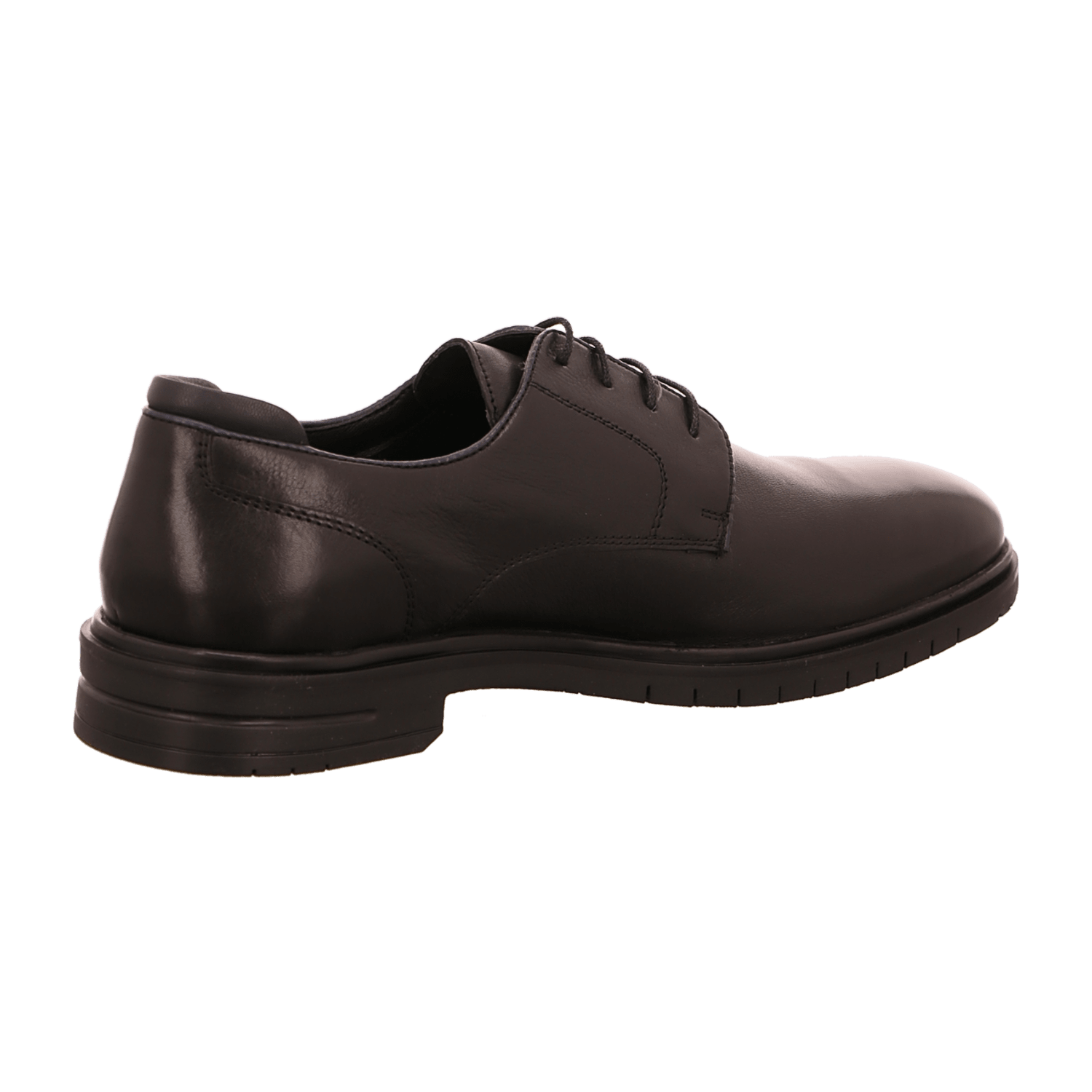ARA Henry Men's Oxford Shoes in Smooth Leather, Black with Rubber Sole and Leather Lining